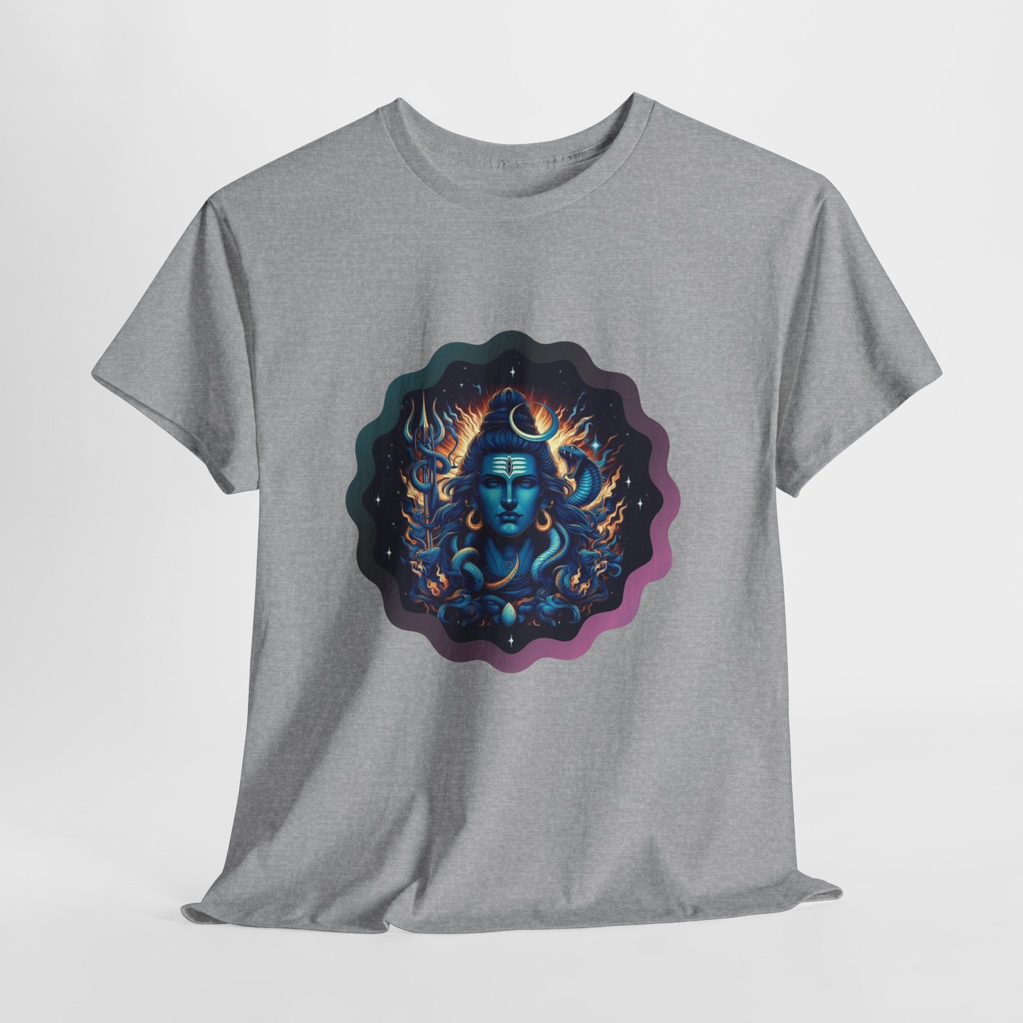 Lord Shiva Flame Graphic T-Shirt