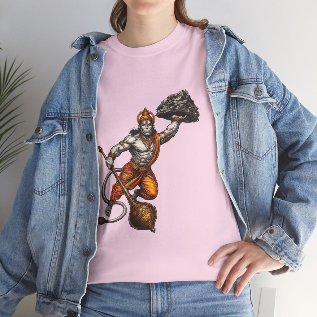 Hanuman Sanjeevani T-Shirt – Strength in Action & Devotion Design