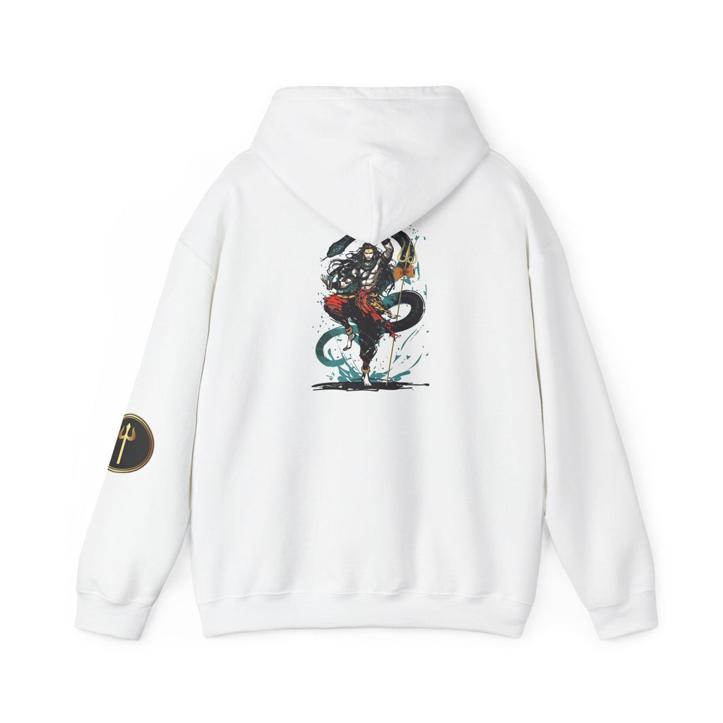 Shiva Movement White Pullover Hoodie