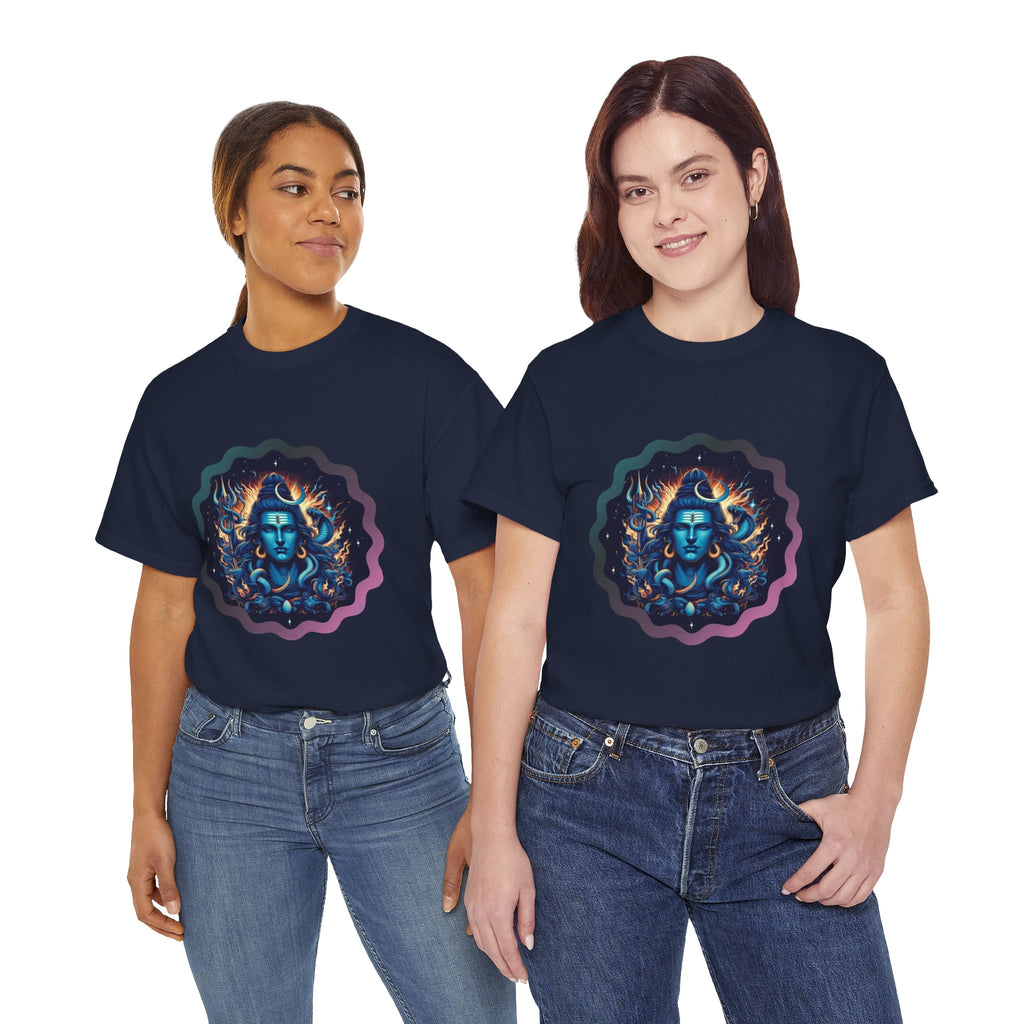 Lord Shiva Flame Graphic T-Shirt