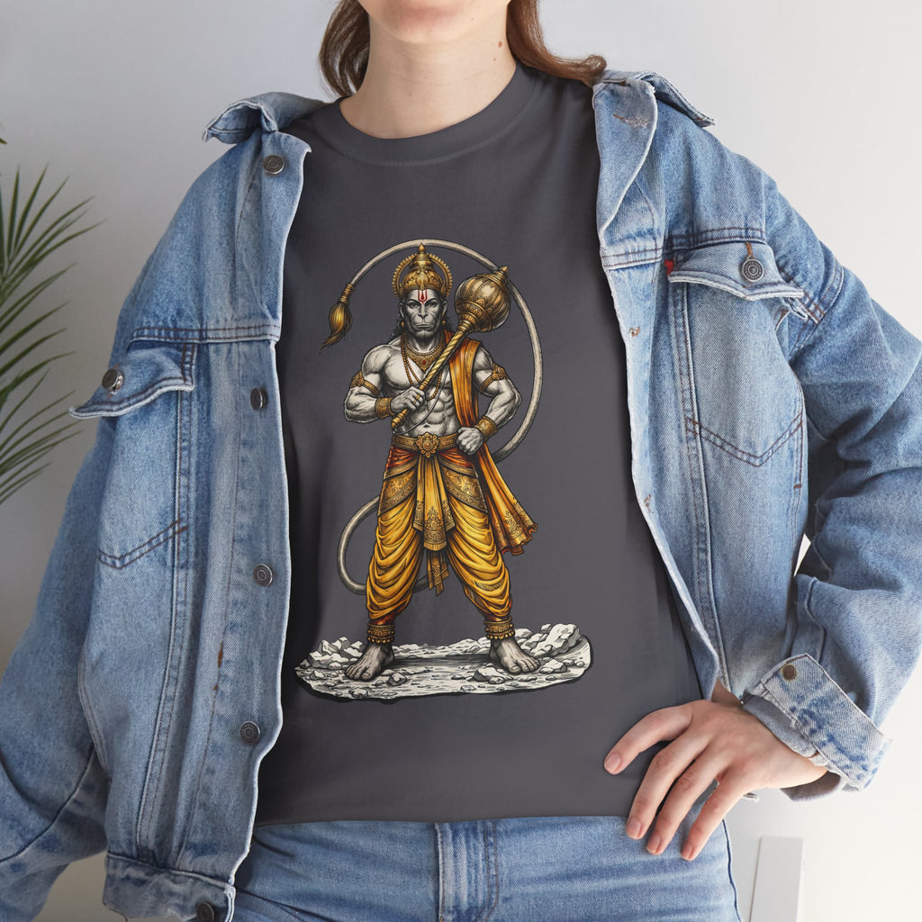 Veer Hanuman T-Shirt – Strength, Courage & Discipline Design