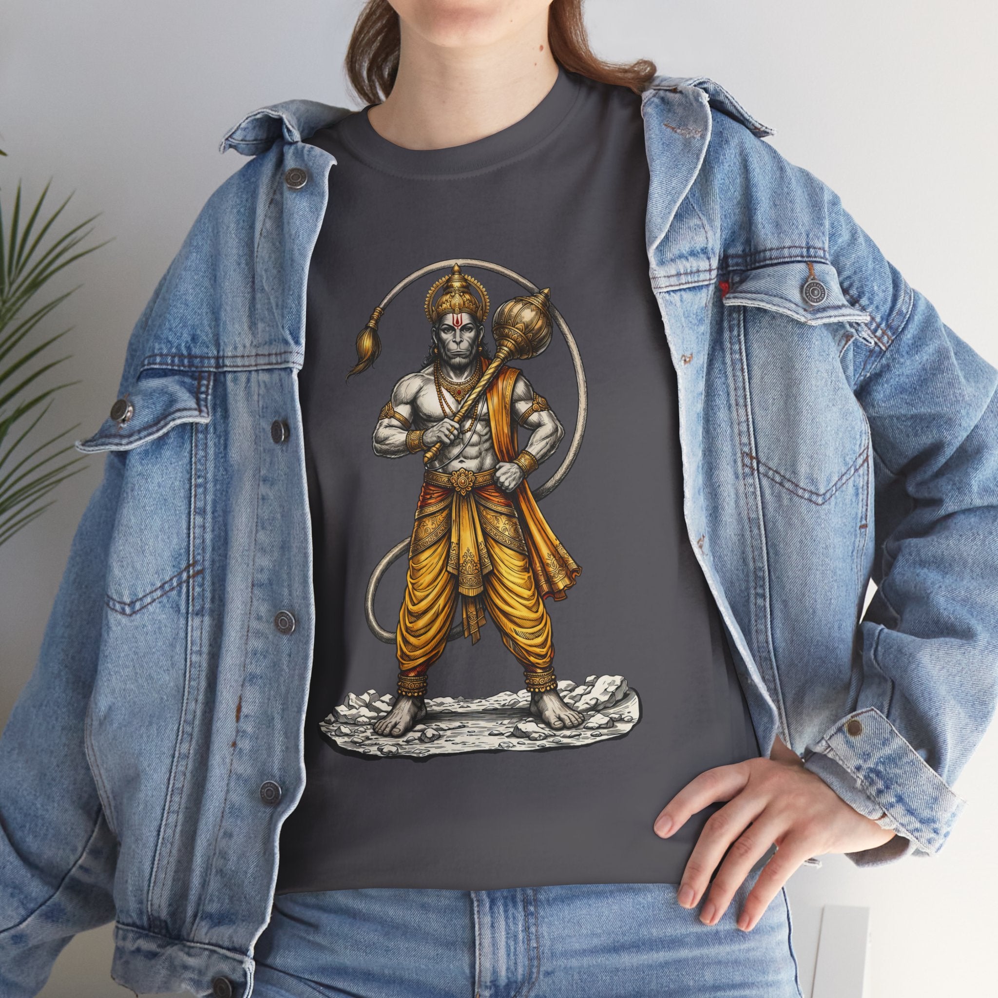 Veer Hanuman T-Shirt – Strength, Courage & Discipline Design