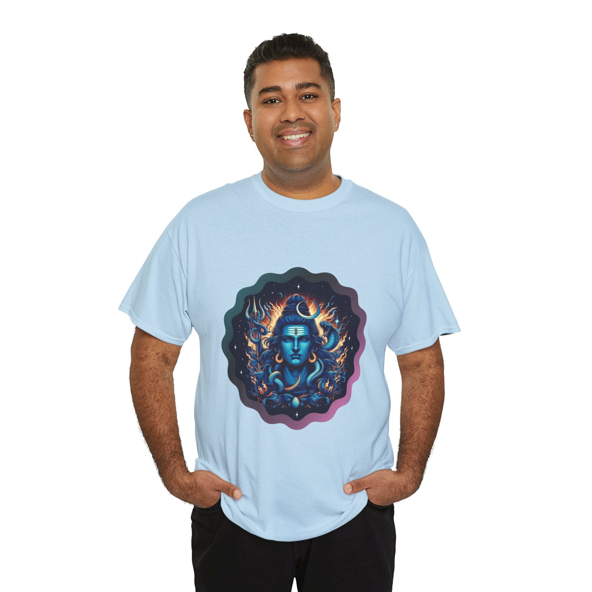 Lord Shiva Flame Graphic T-Shirt