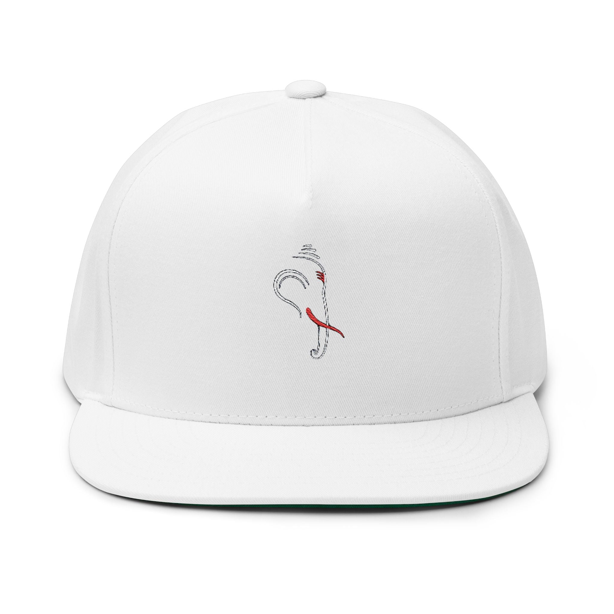 Ganesh Embroidered Flat Bill Cap
