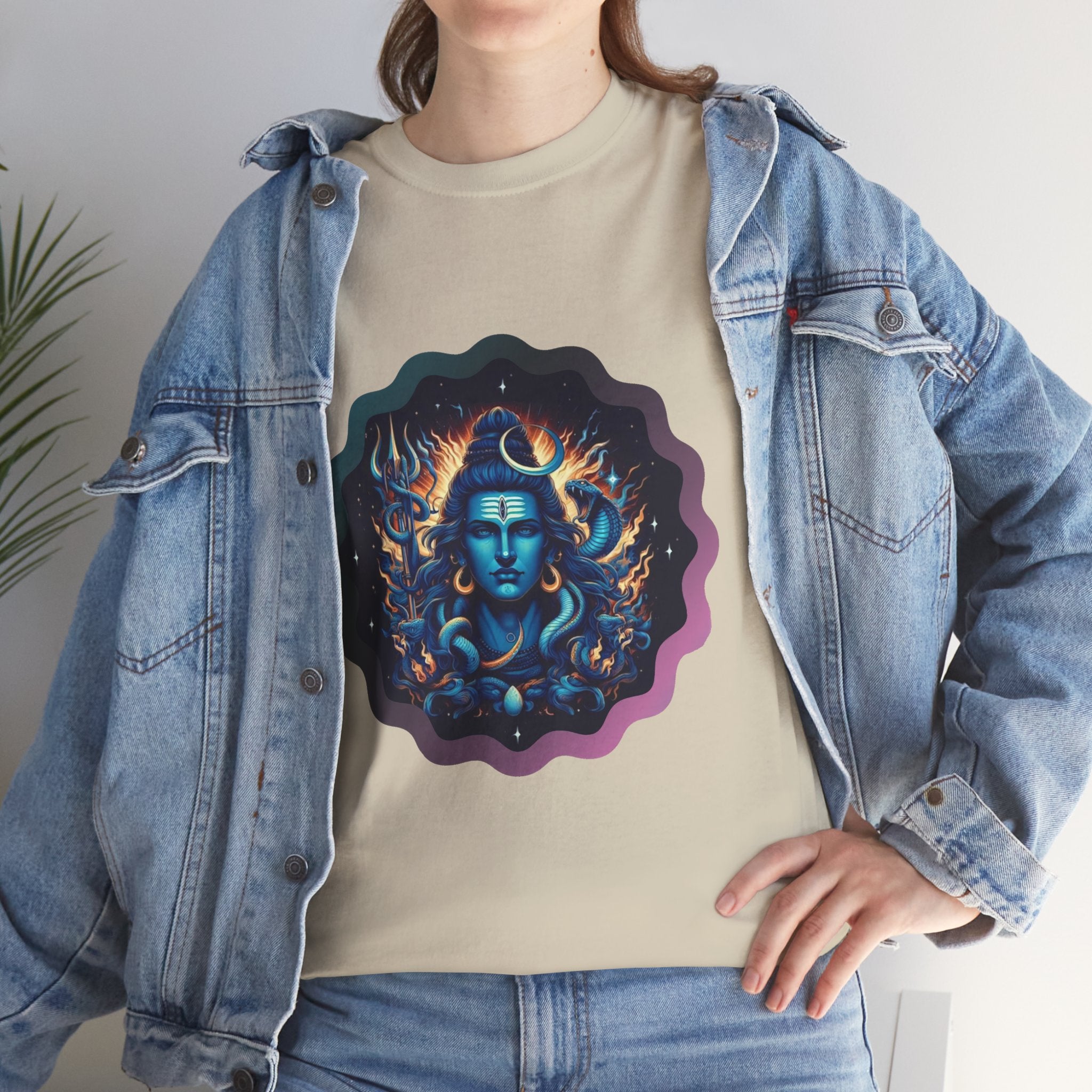 Lord Shiva Flame Graphic T-Shirt
