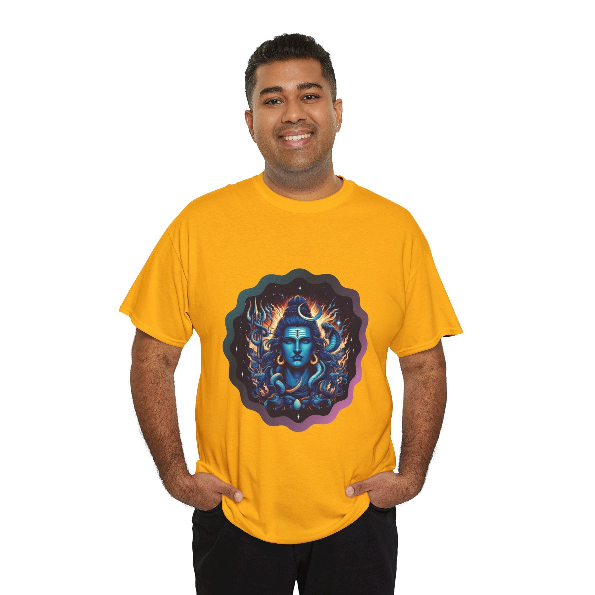 Lord Shiva Flame Graphic T-Shirt