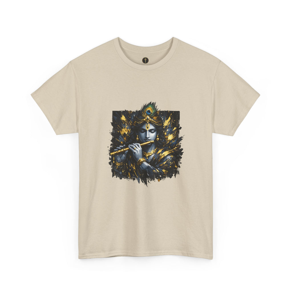 Krishna Black T-Shirt – Spiritual | Minimal Krishna