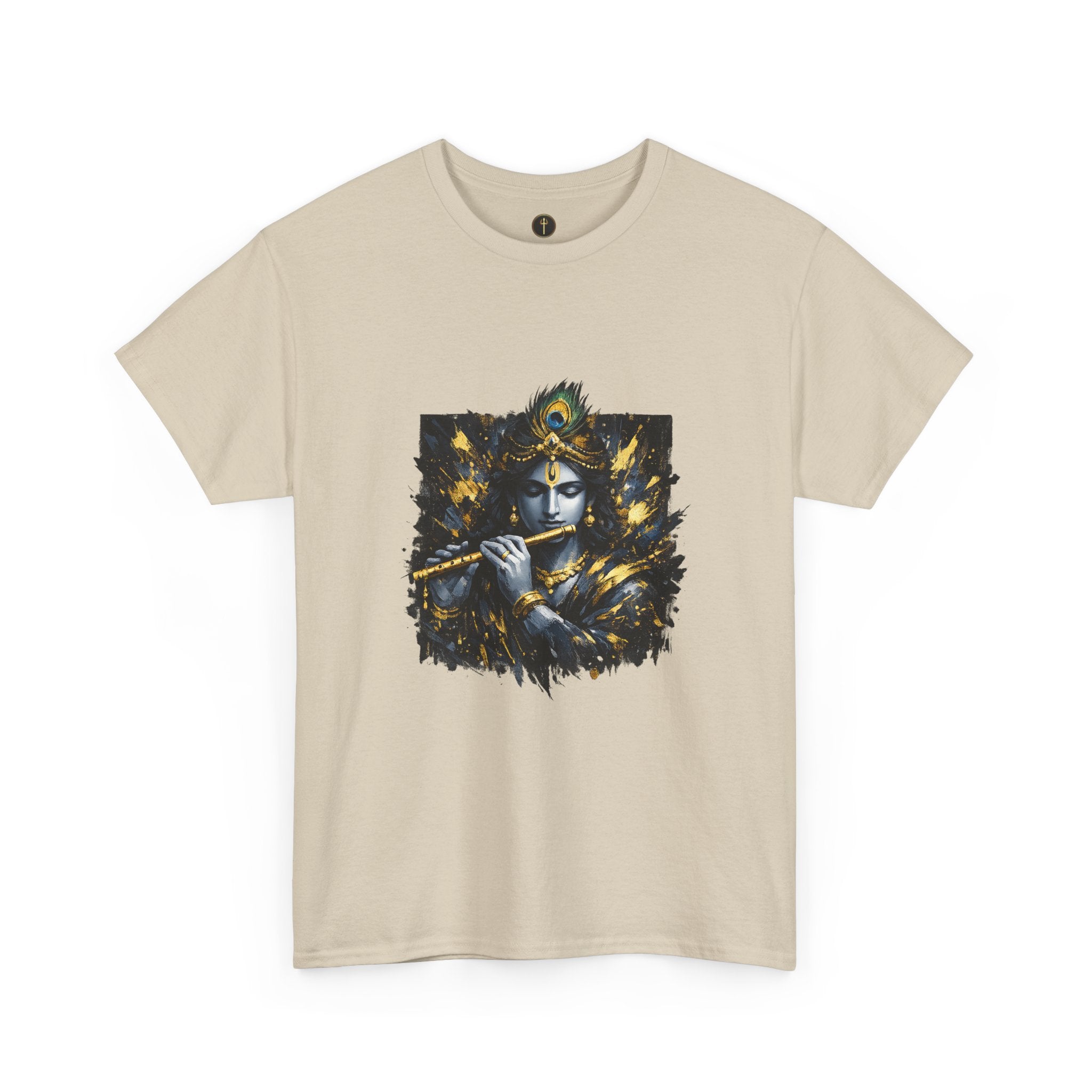 Krishna Black T-Shirt – Spiritual | Minimal Krishna