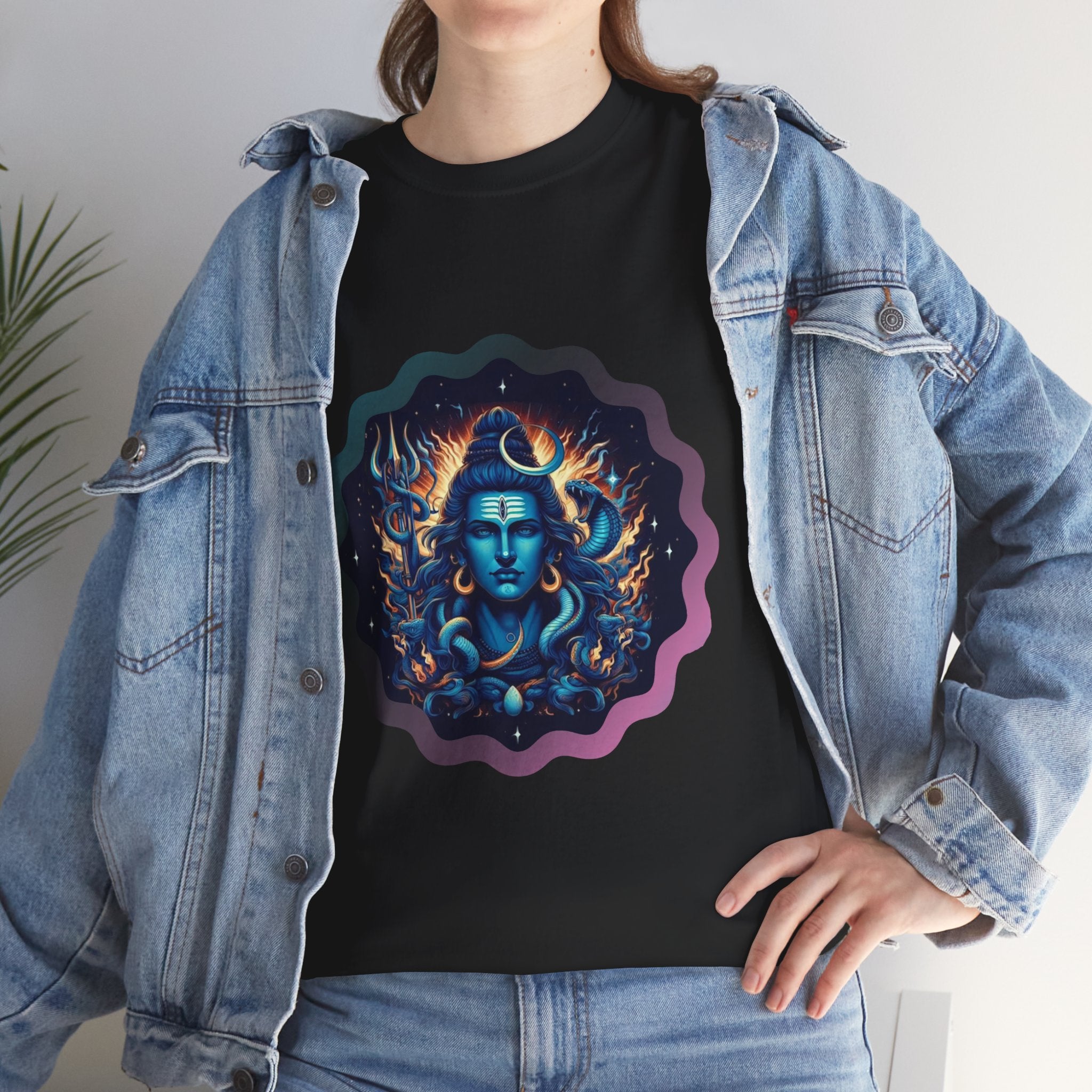 Lord Shiva Flame Graphic T-Shirt