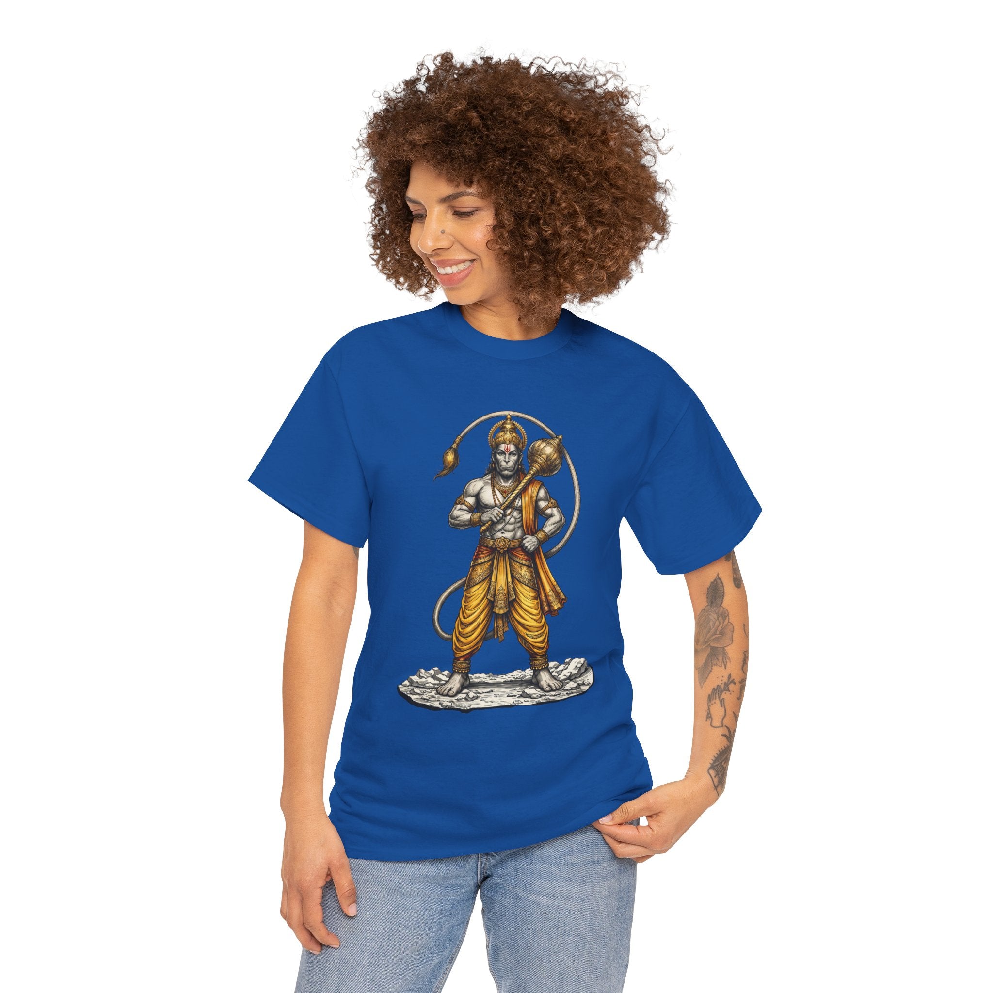 Veer Hanuman T-Shirt – Strength, Courage & Discipline Design