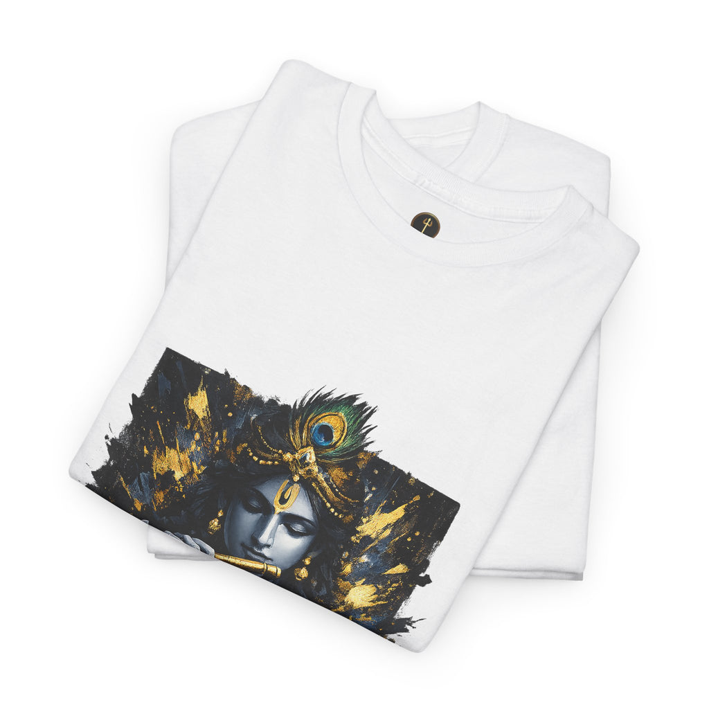 Krishna Black T-Shirt – Spiritual | Minimal Krishna