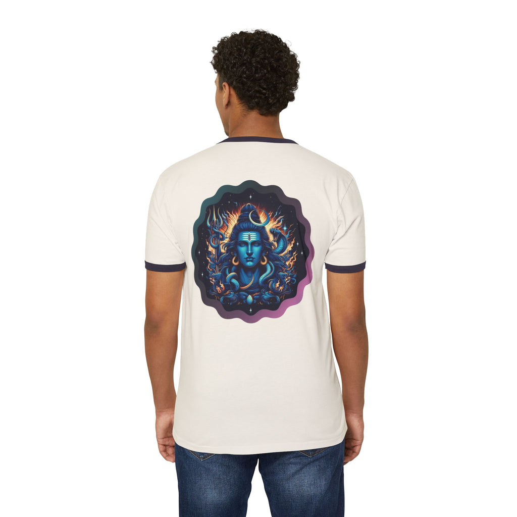 Lord Shiva Flame Ringer T‑Shirt