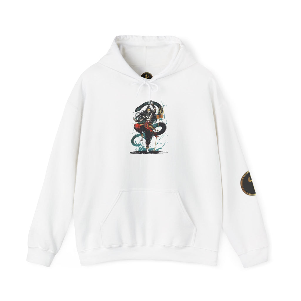 Shiva Movement White Pullover Hoodie