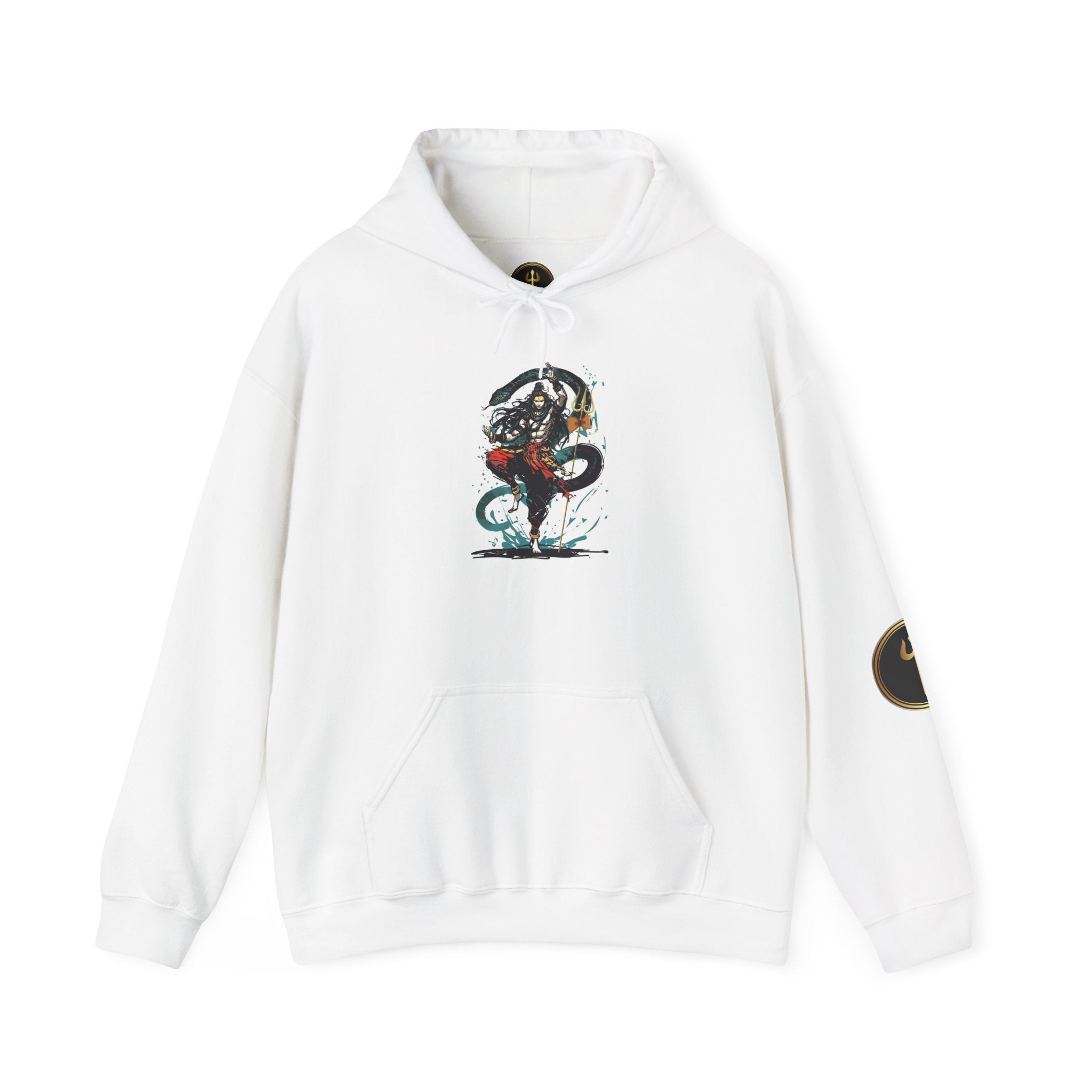 Shiva Movement White Pullover Hoodie