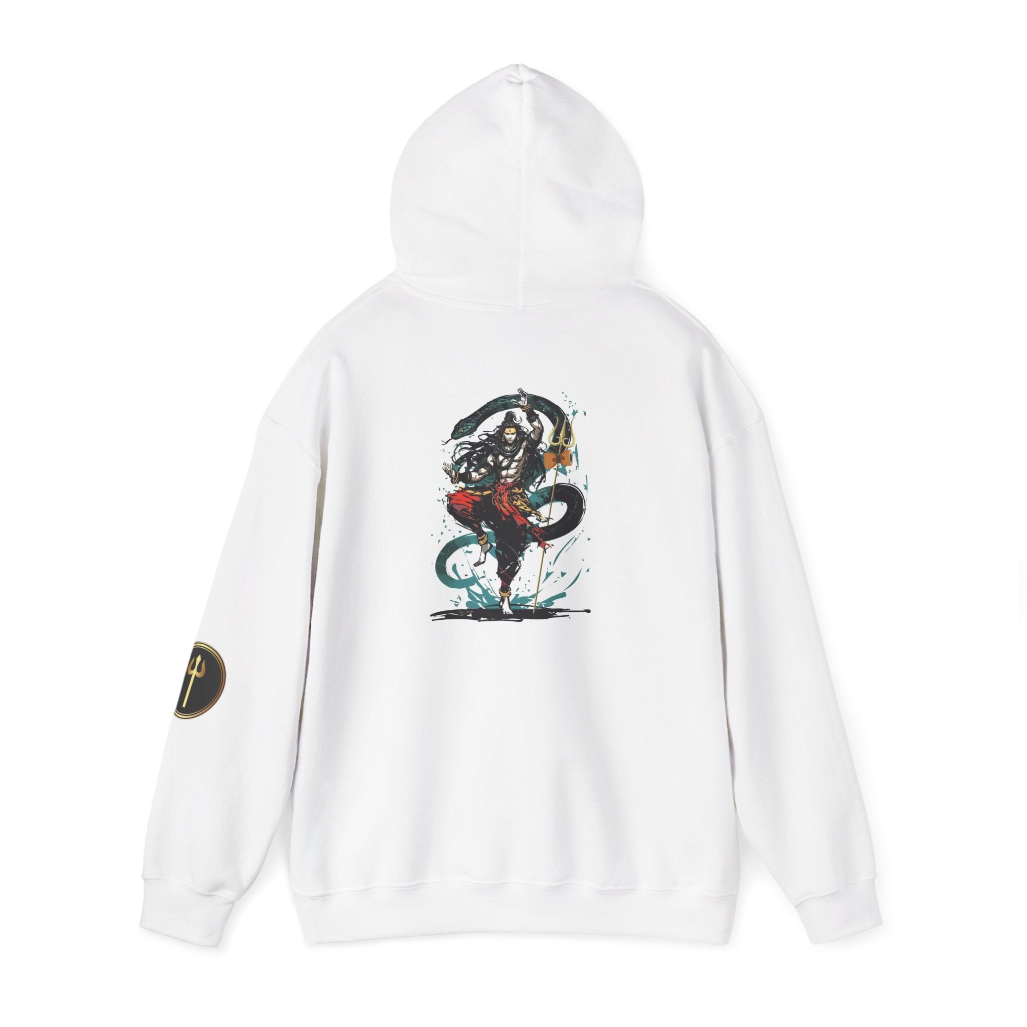 Shiva Movement White Pullover Hoodie