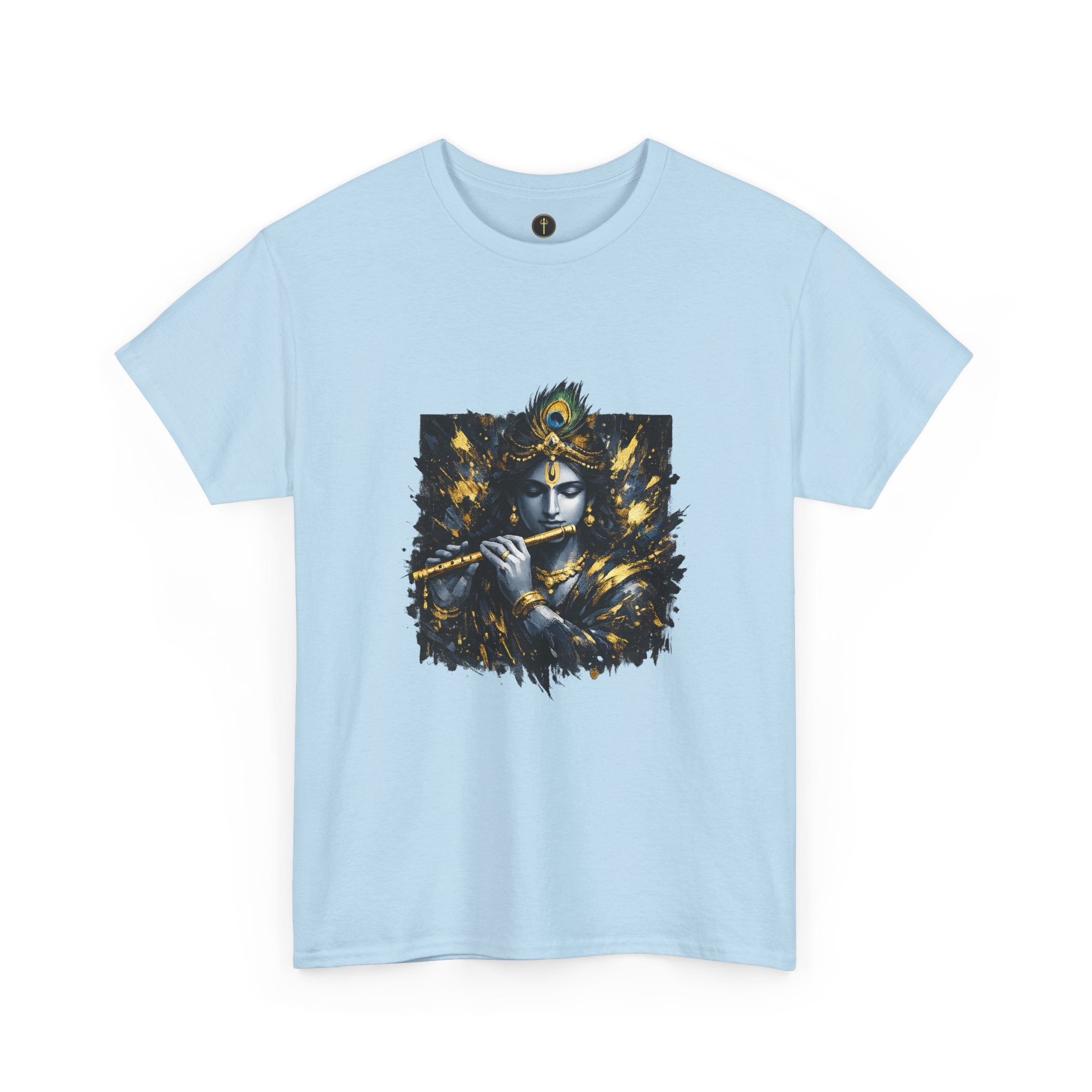 Krishna Black T-Shirt – Spiritual | Minimal Krishna