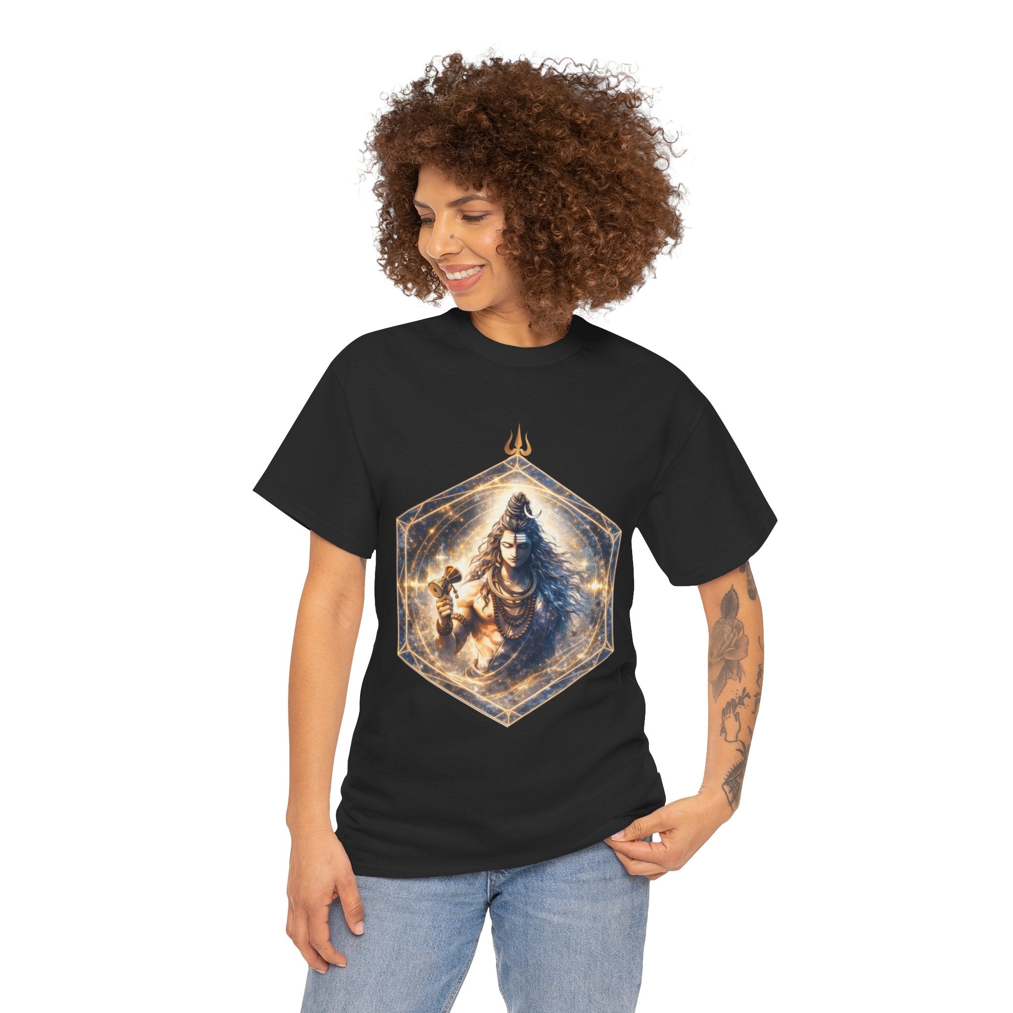 Shiva Damaru T-Shirt - Om Sound, Vibration & Spiritual Energy Tee