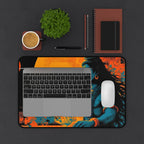 Shiva Sunset Desk Mat — Meditative Blue Lord Shiva Office Mouse Pad