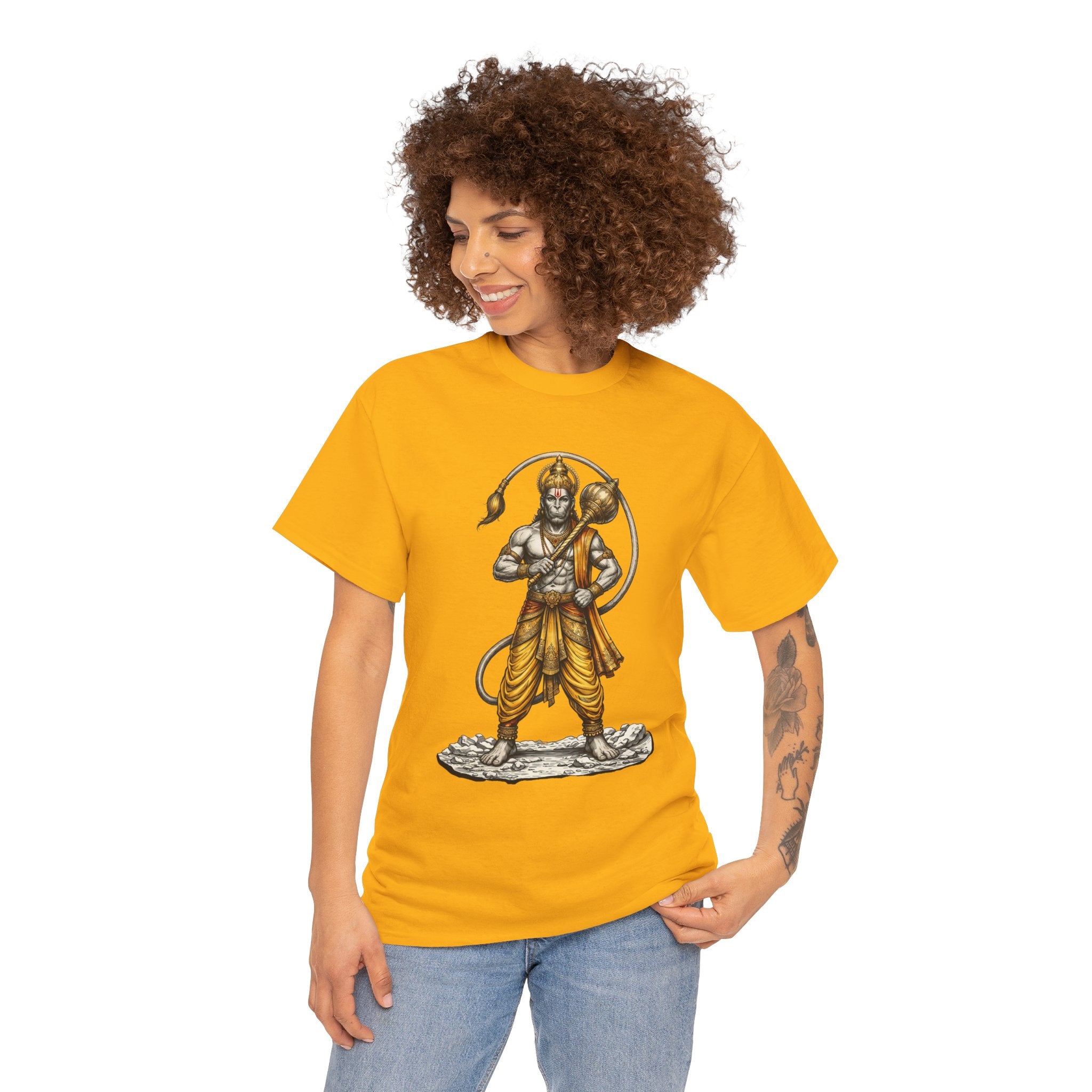 Veer Hanuman T-Shirt – Strength, Courage & Discipline Design