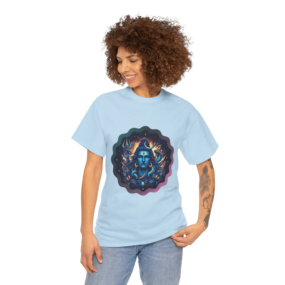 Lord Shiva Flame Graphic T-Shirt