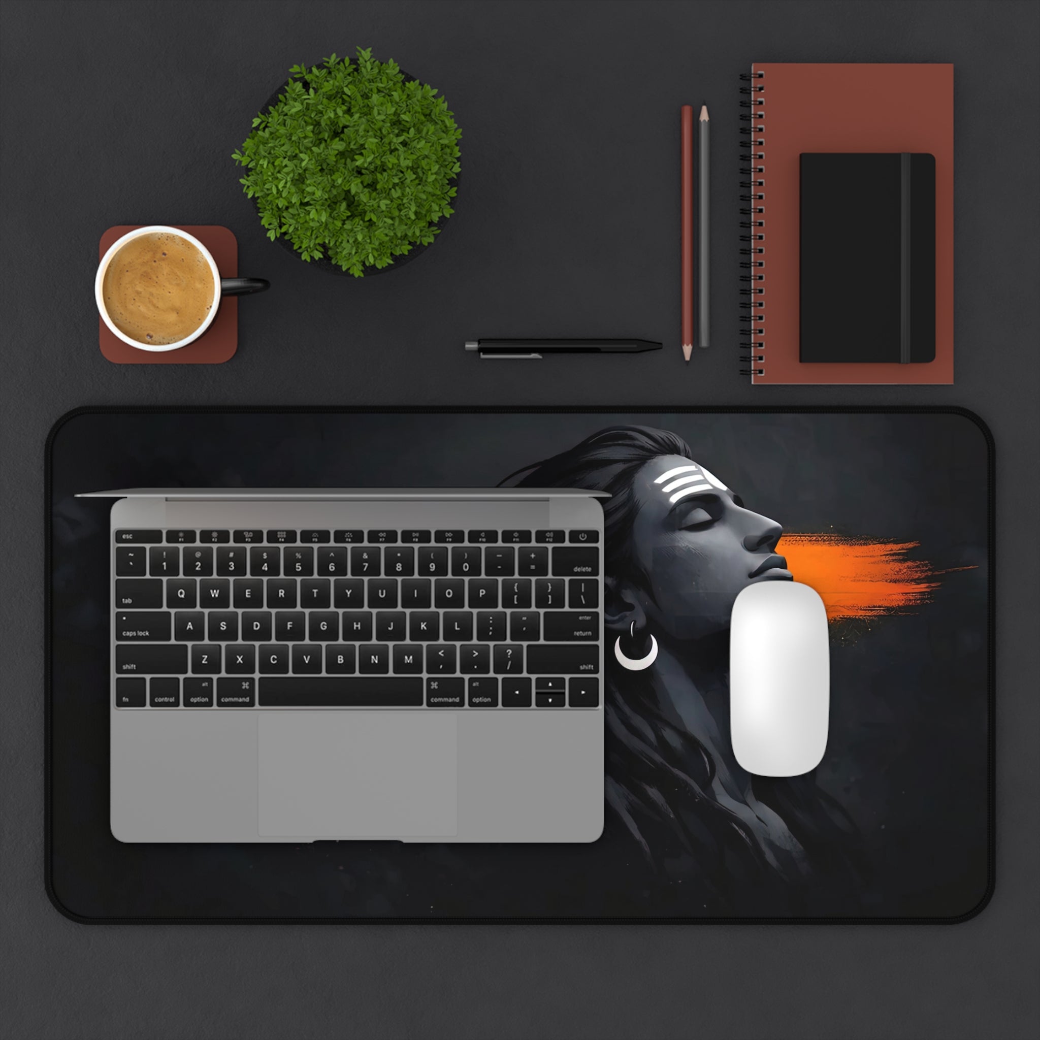 Shiva Desk Mat — Meditation Office Mouse Pad