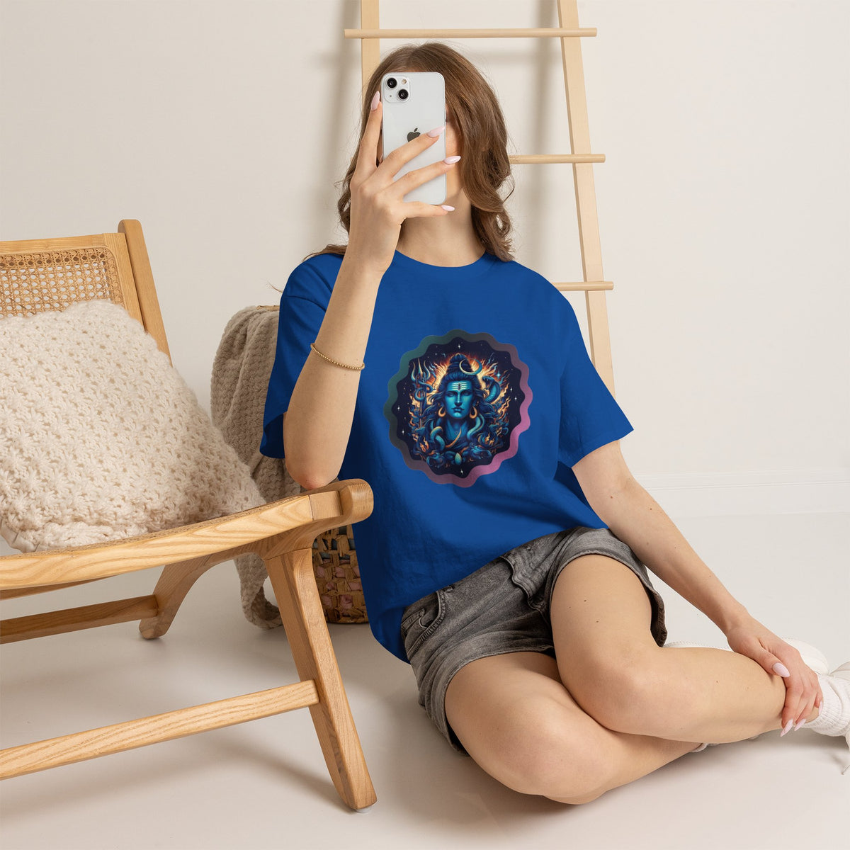 Lord Shiva Flame Graphic T-Shirt