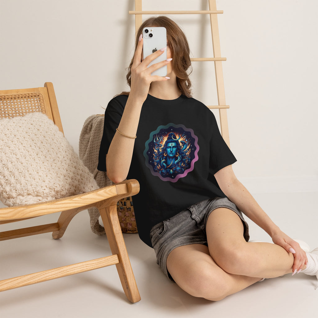 Lord Shiva Flame Graphic T-Shirt