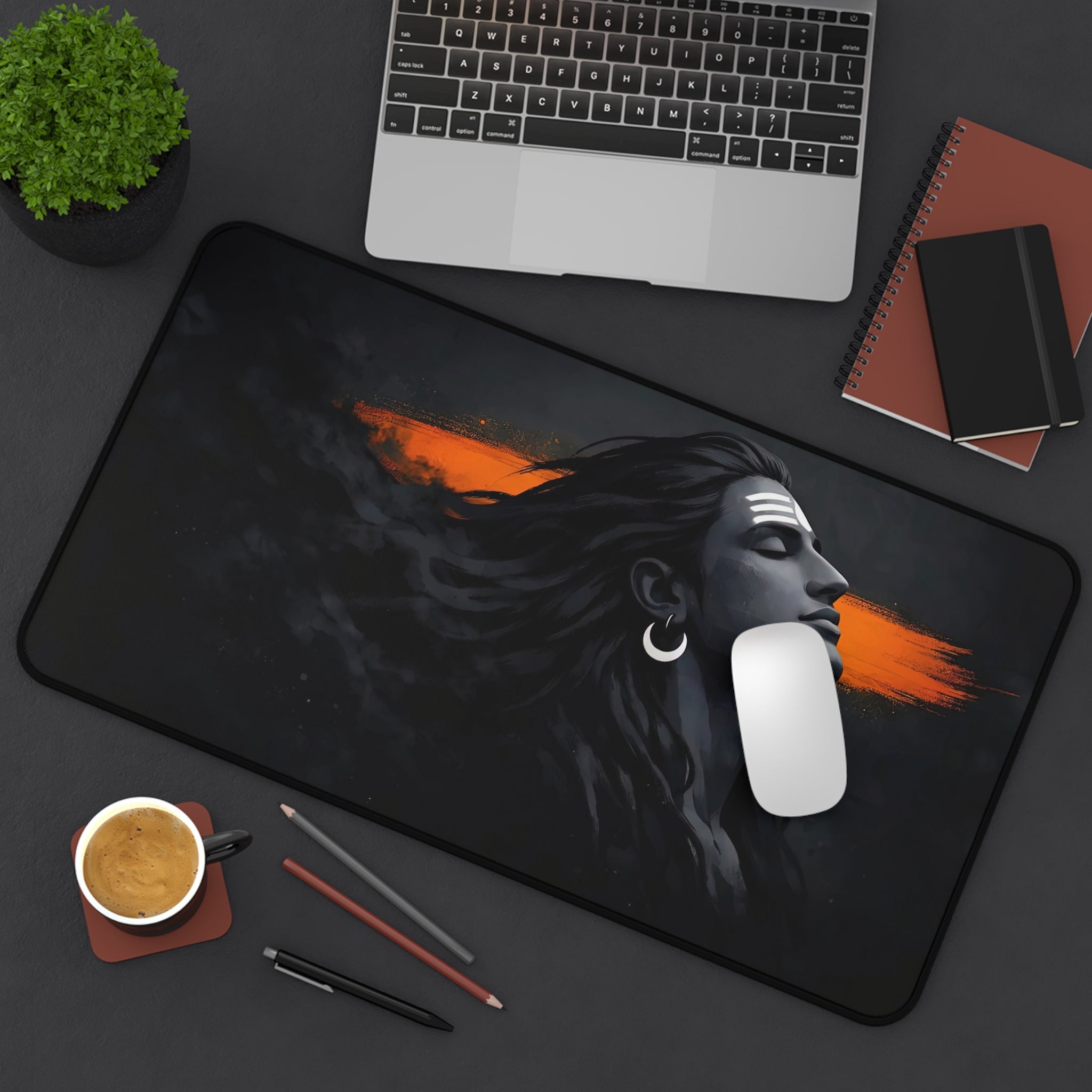 Shiva Desk Mat — Meditation Office Mouse Pad