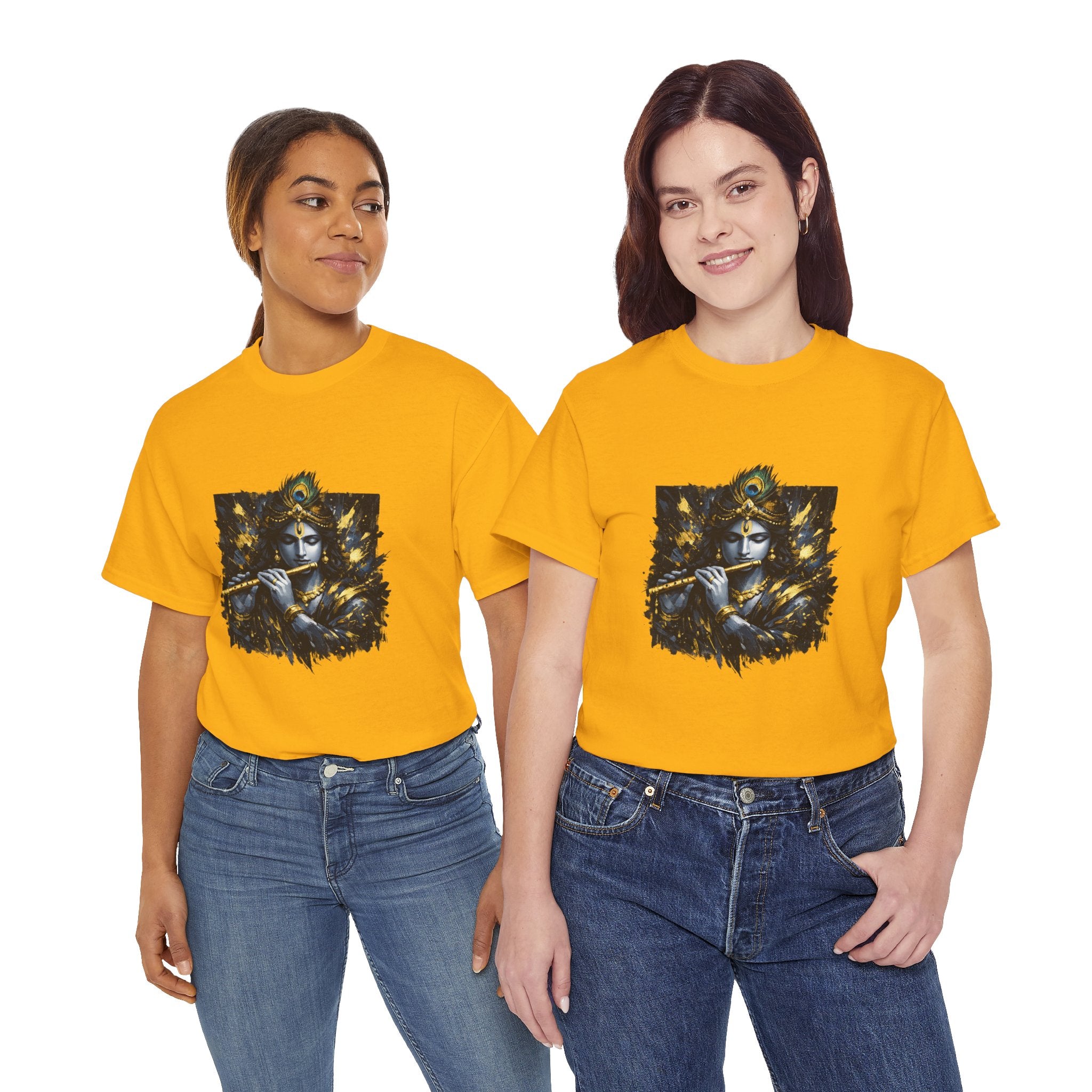 Krishna Black T-Shirt – Spiritual | Minimal Krishna