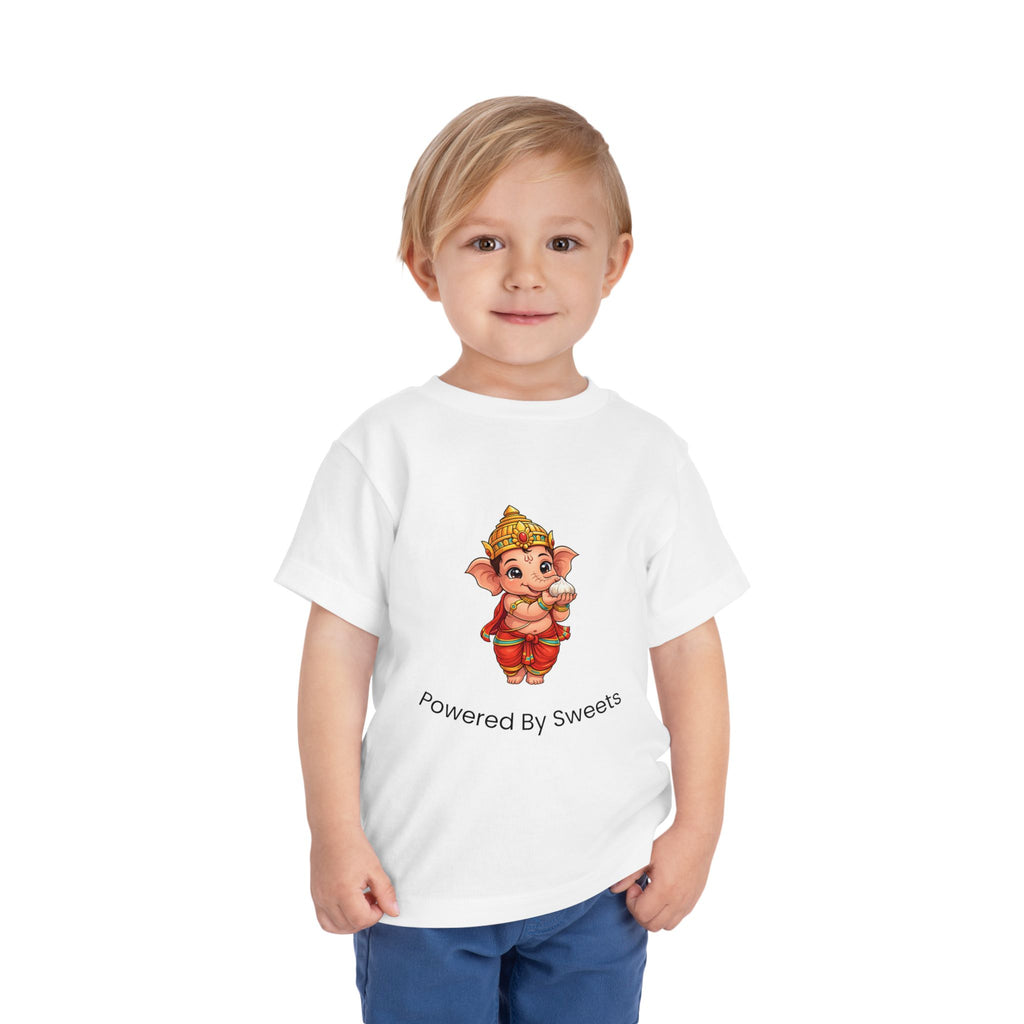 Baby Ganesha “Powered By Sweets” Kids T-Shirt