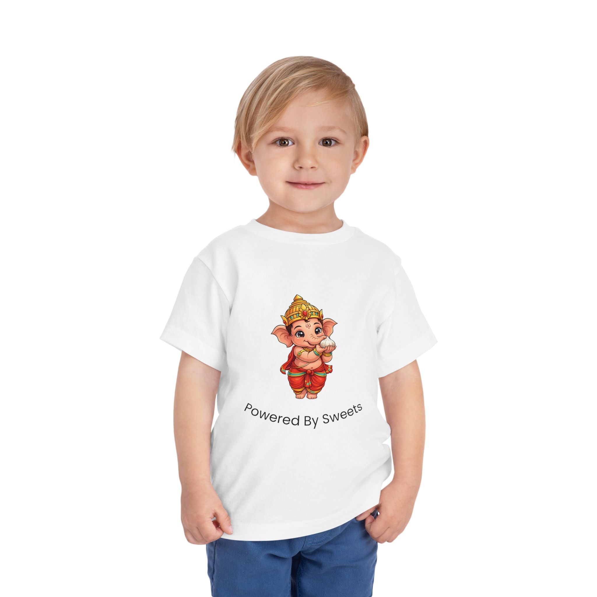 Baby Ganesha “Powered By Sweets” Kids T-Shirt