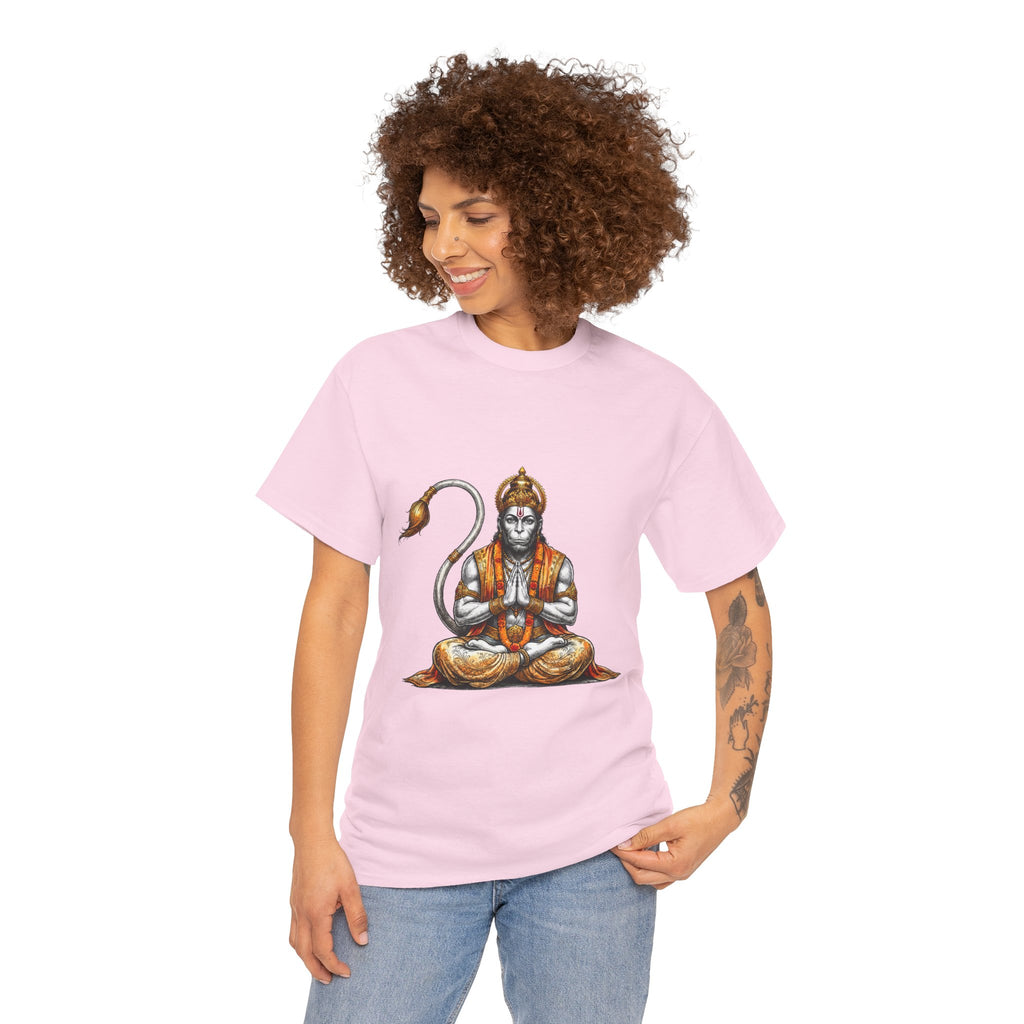 Hanuman Meditation T-Shirt – Inner Stillness & Spiritual Discipline Design