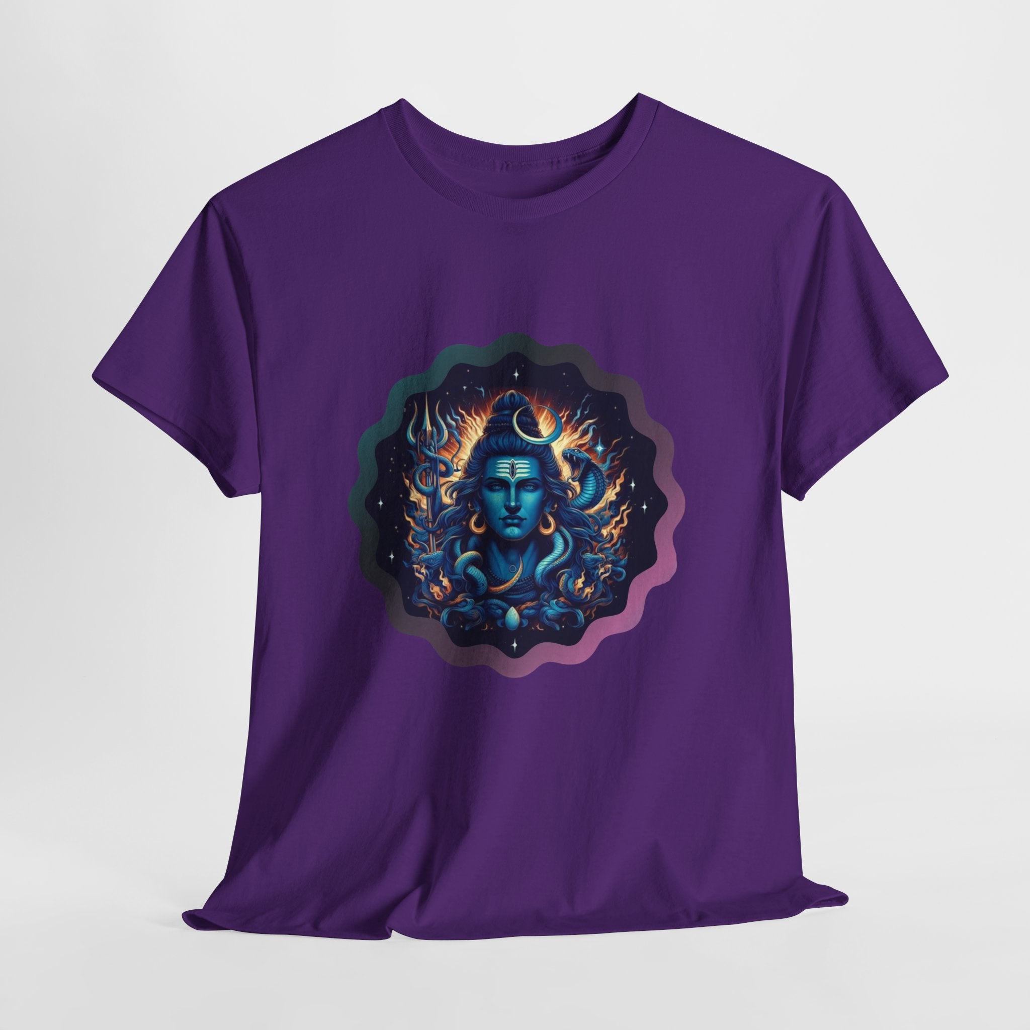 Lord Shiva Flame Graphic T-Shirt