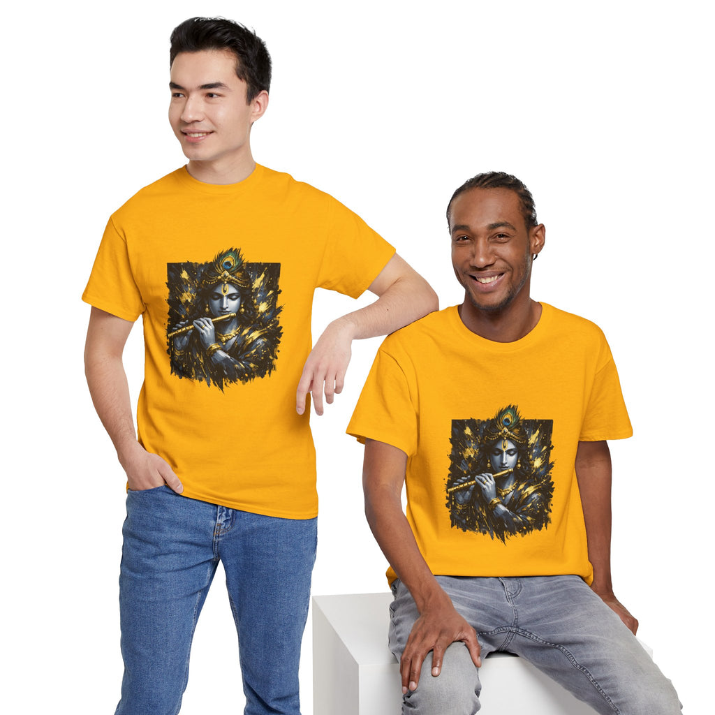 Krishna Black T-Shirt – Spiritual | Minimal Krishna