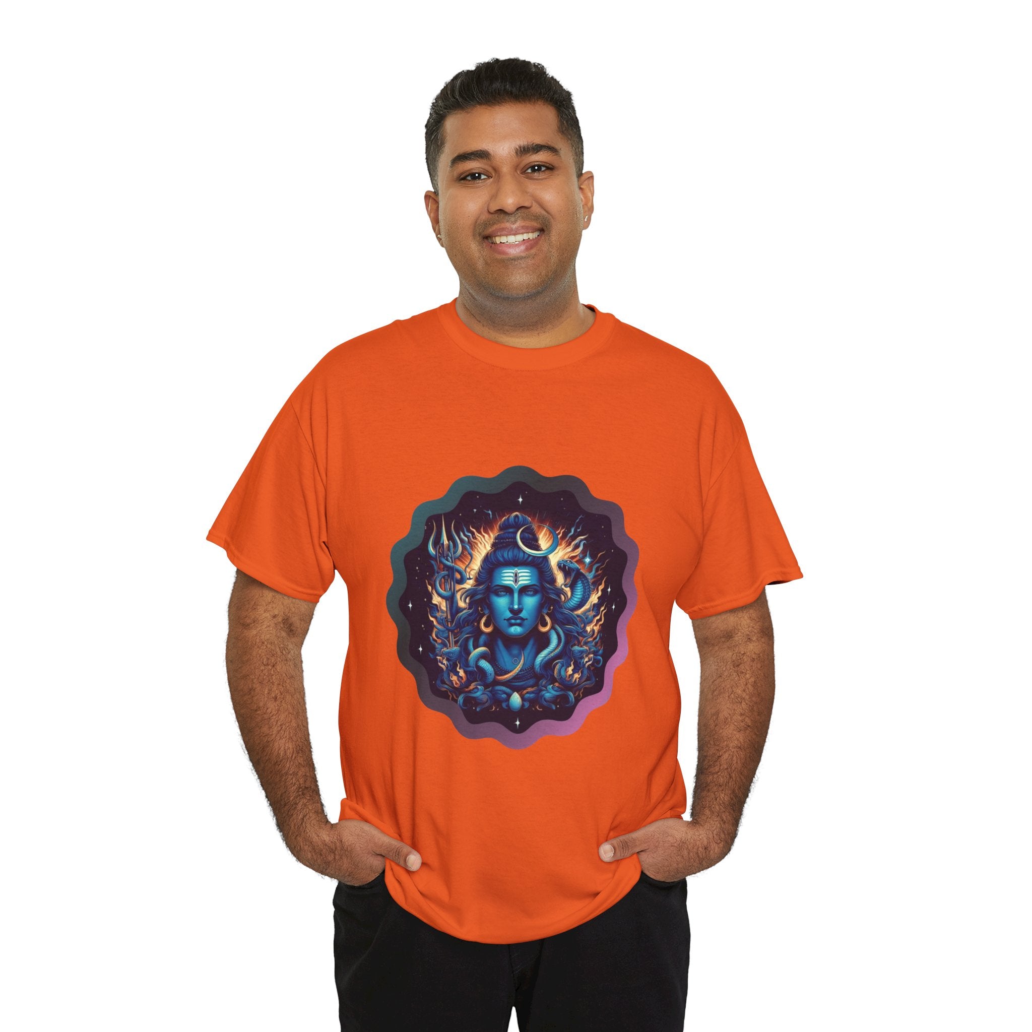 Lord Shiva Flame Graphic T-Shirt