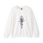 Shiva Trishul White Sweatshirt