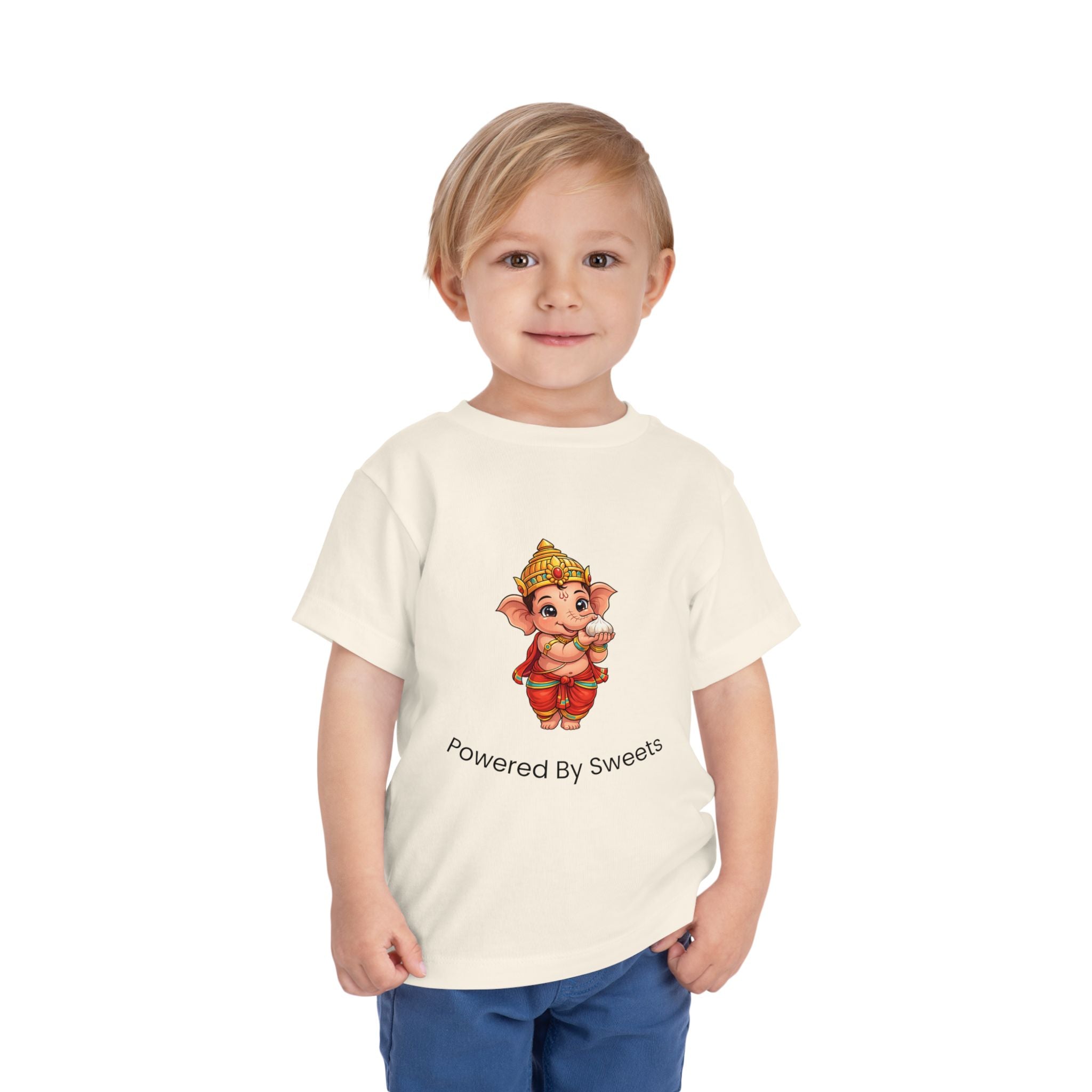 Baby Ganesha “Powered By Sweets” Kids T-Shirt