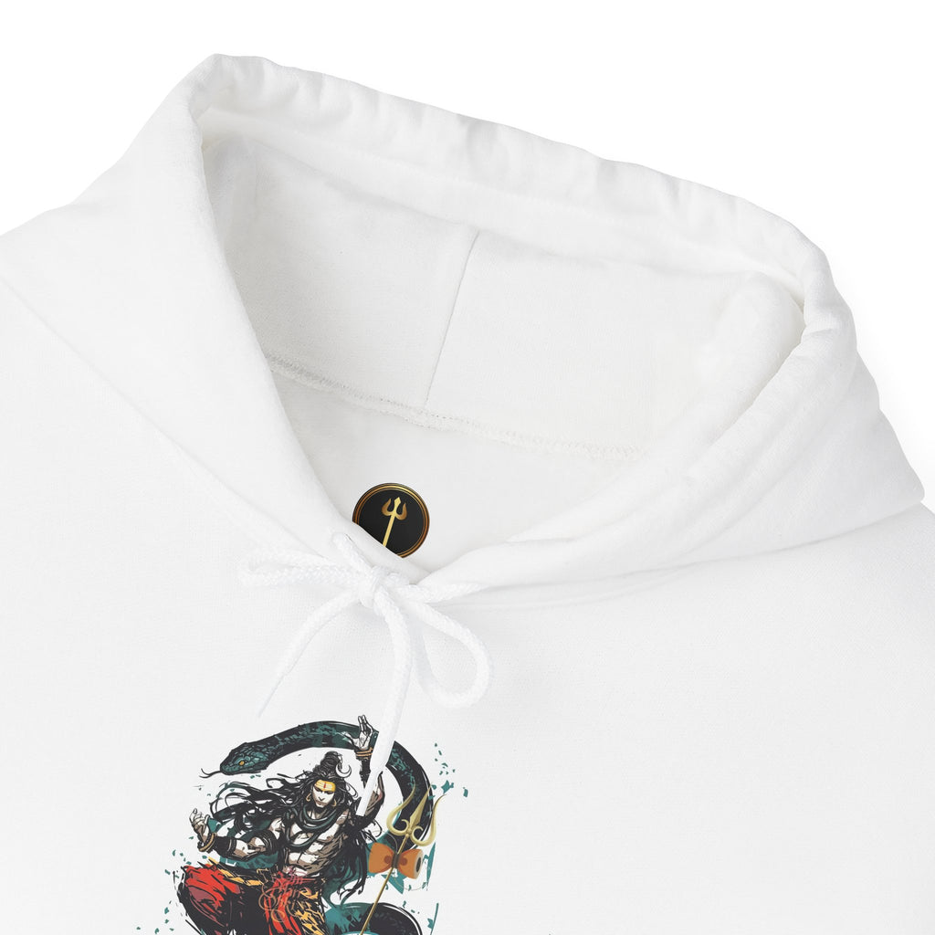 Shiva Movement White Pullover Hoodie