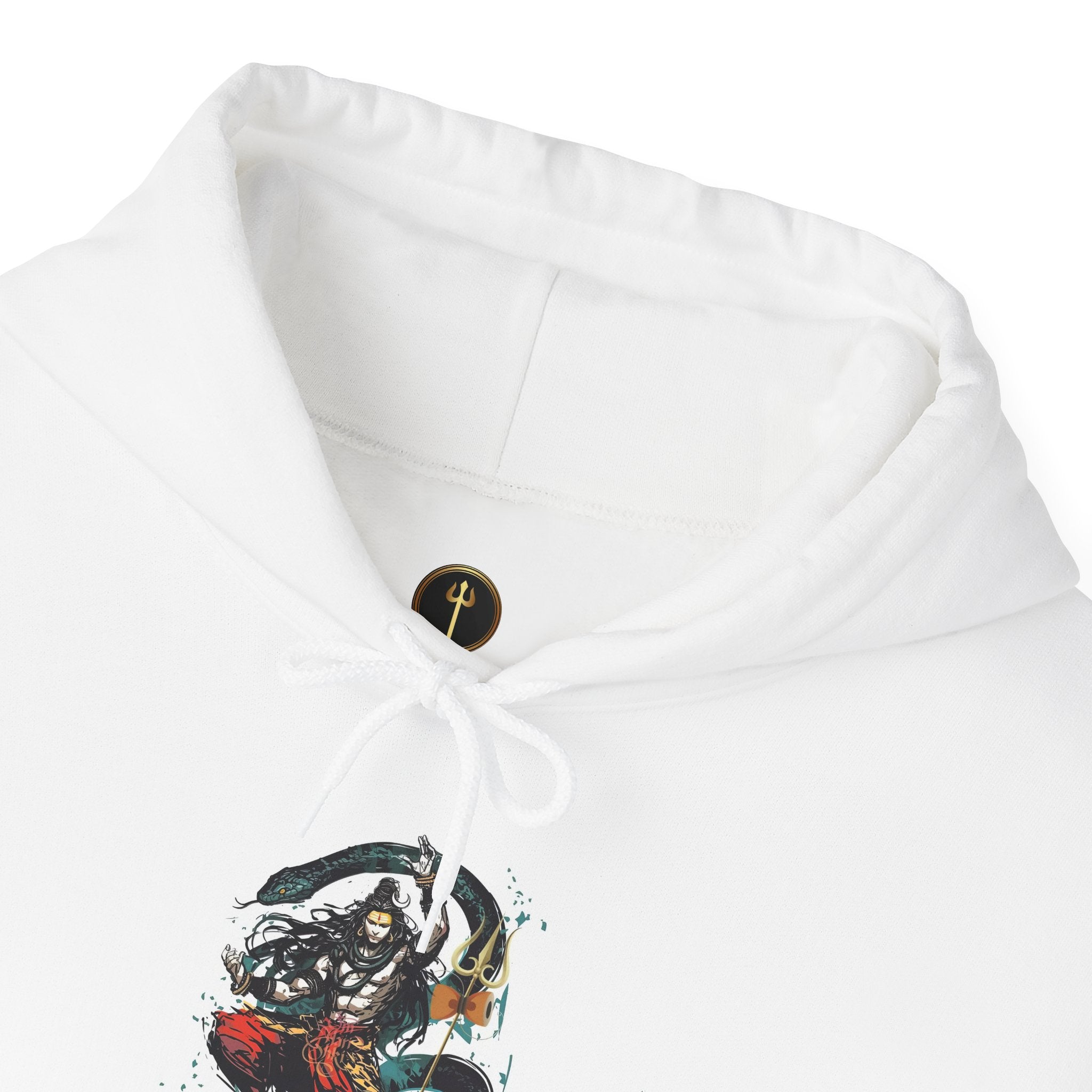 Shiva Movement White Pullover Hoodie