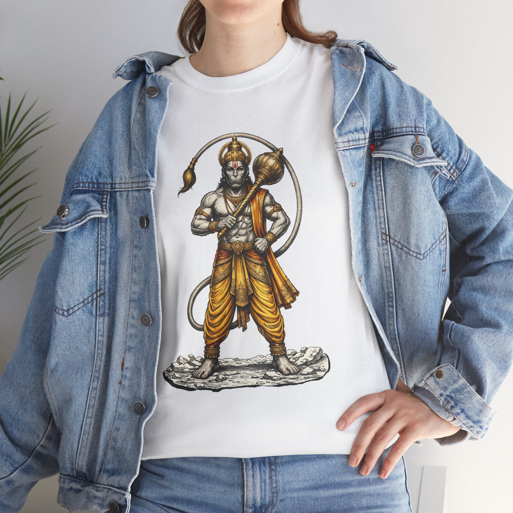 Veer Hanuman T-Shirt – Strength, Courage & Discipline Design