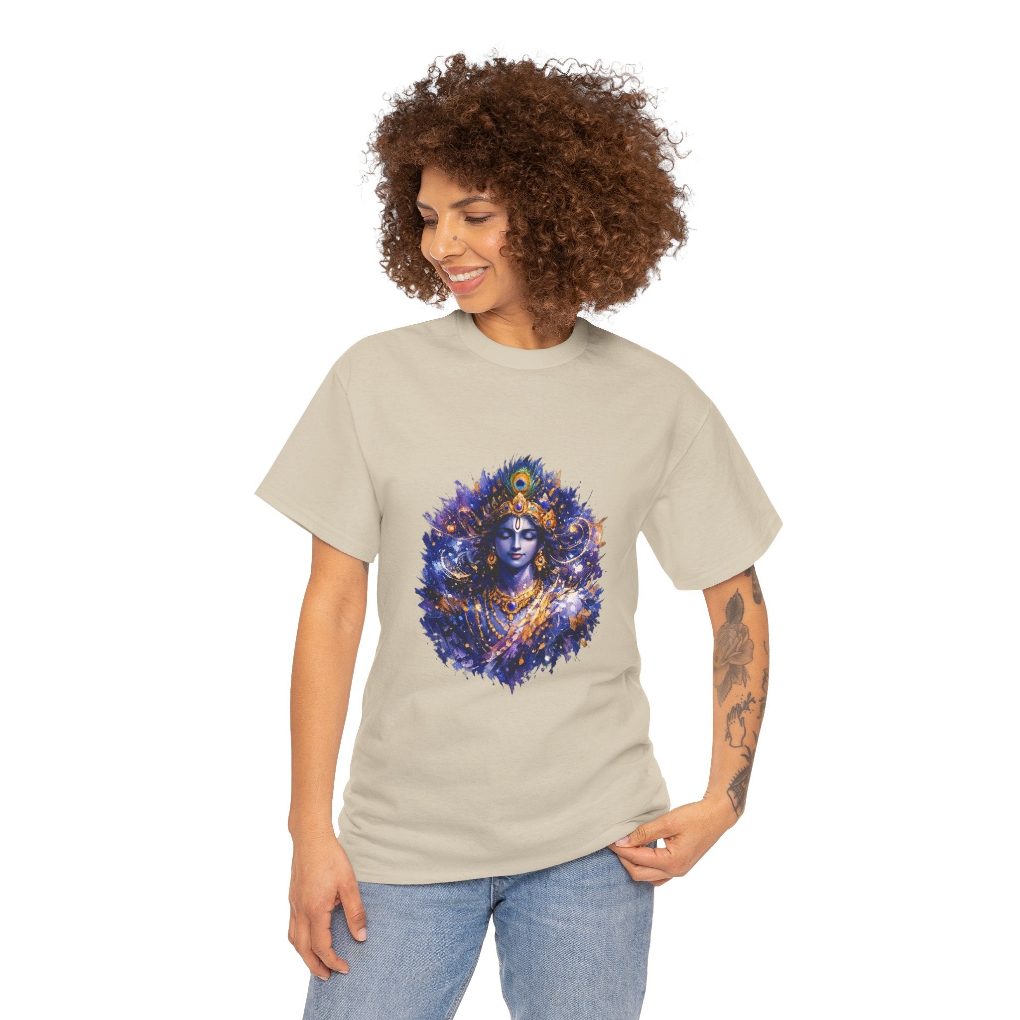 Krishna Cosmic T-Shirt – Vishvarupa Inspired Graphic Tee