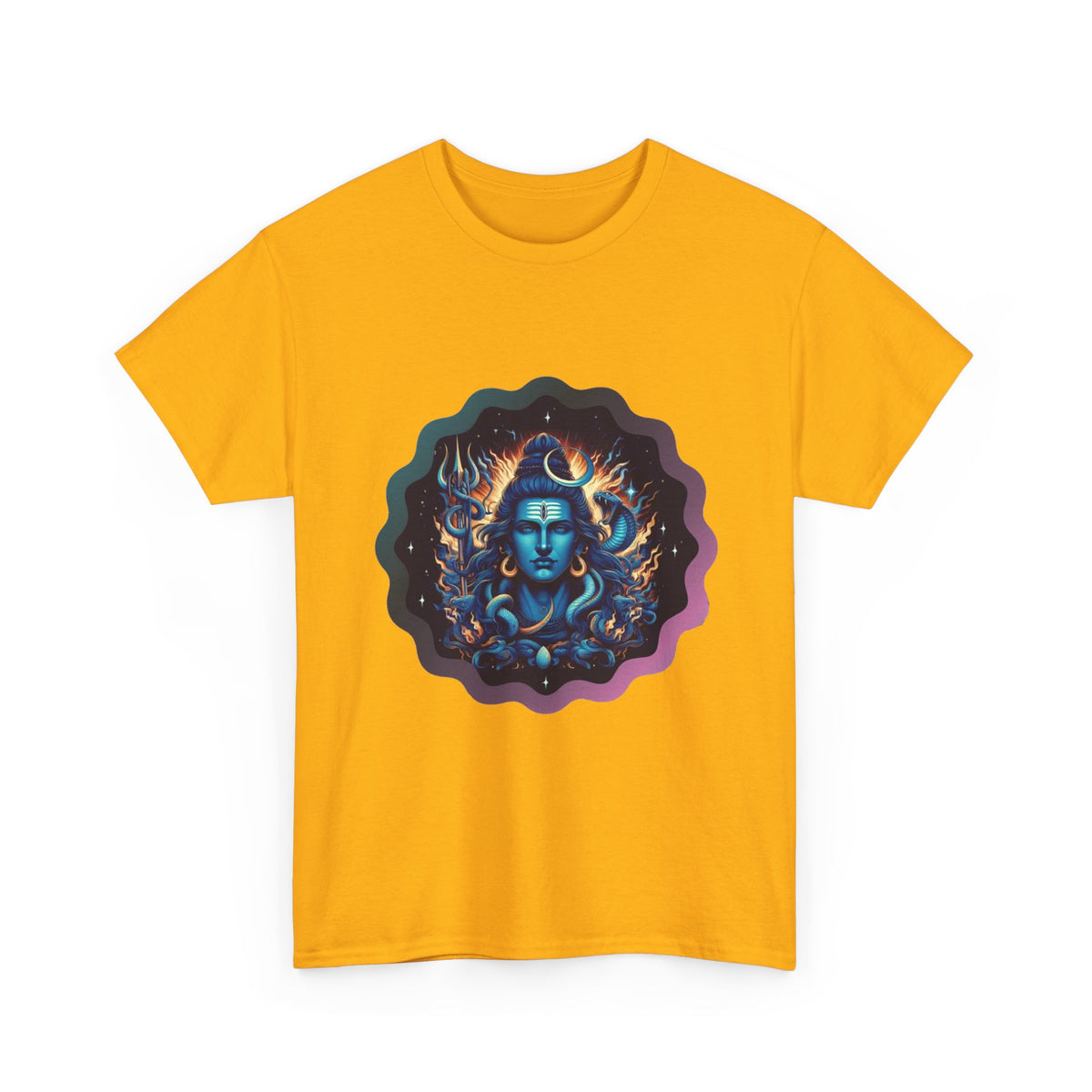 Lord Shiva Flame Graphic T-Shirt