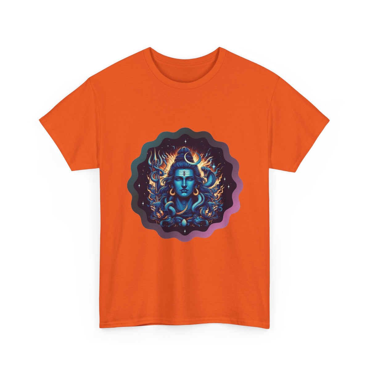 Lord Shiva Flame Graphic T-Shirt