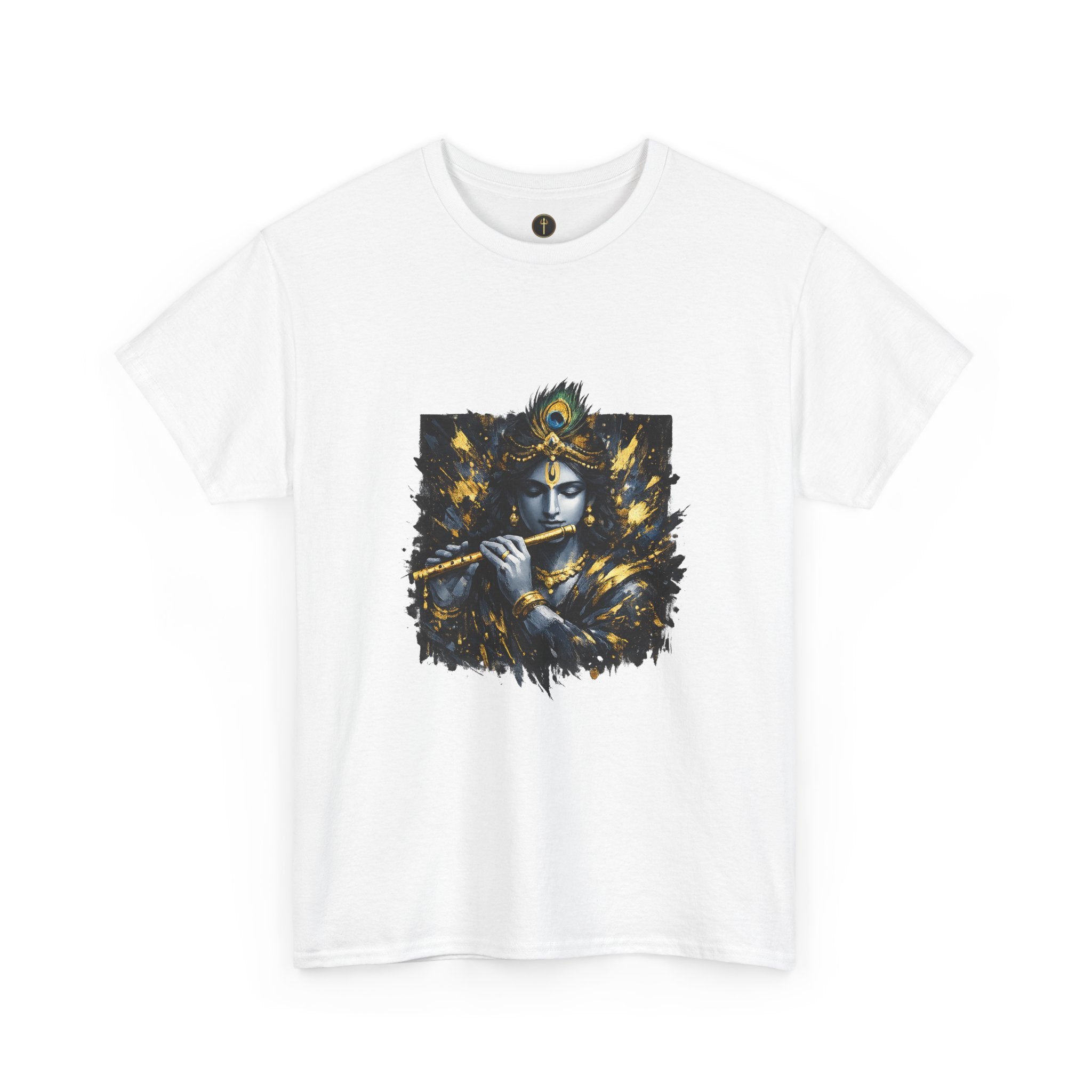 Krishna Black T-Shirt – Spiritual | Minimal Krishna