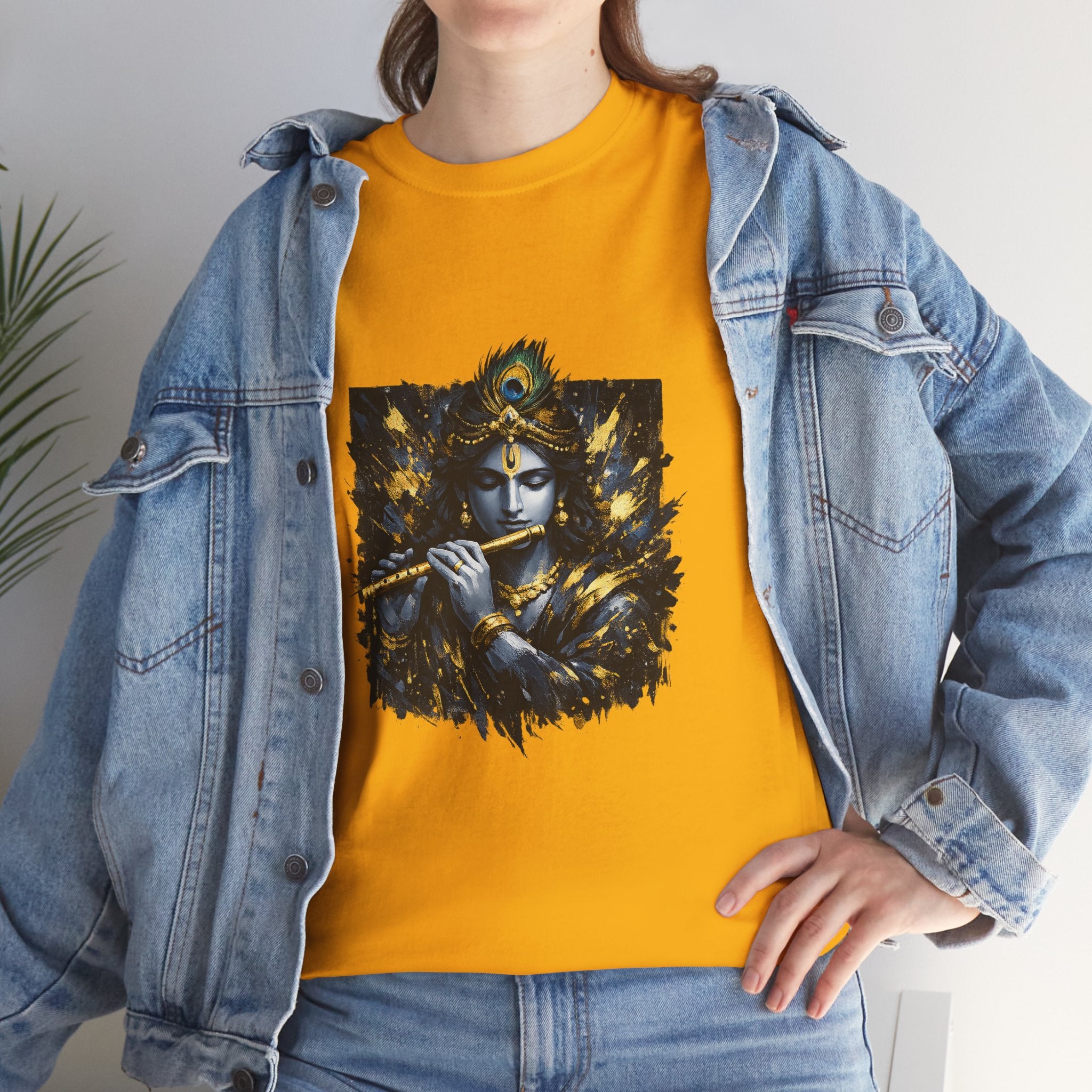 Krishna Black T-Shirt – Spiritual | Minimal Krishna