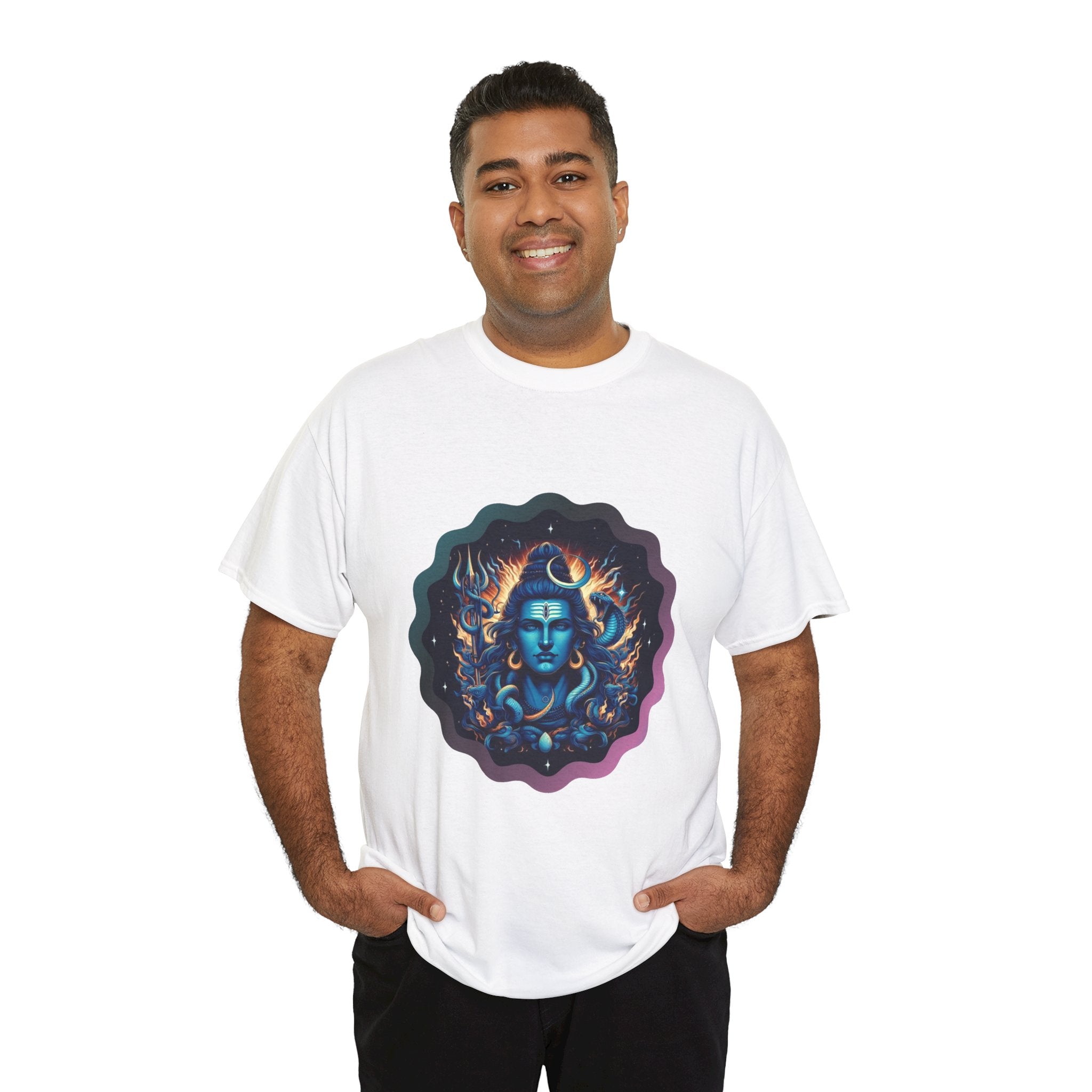 Lord Shiva Flame Graphic T-Shirt