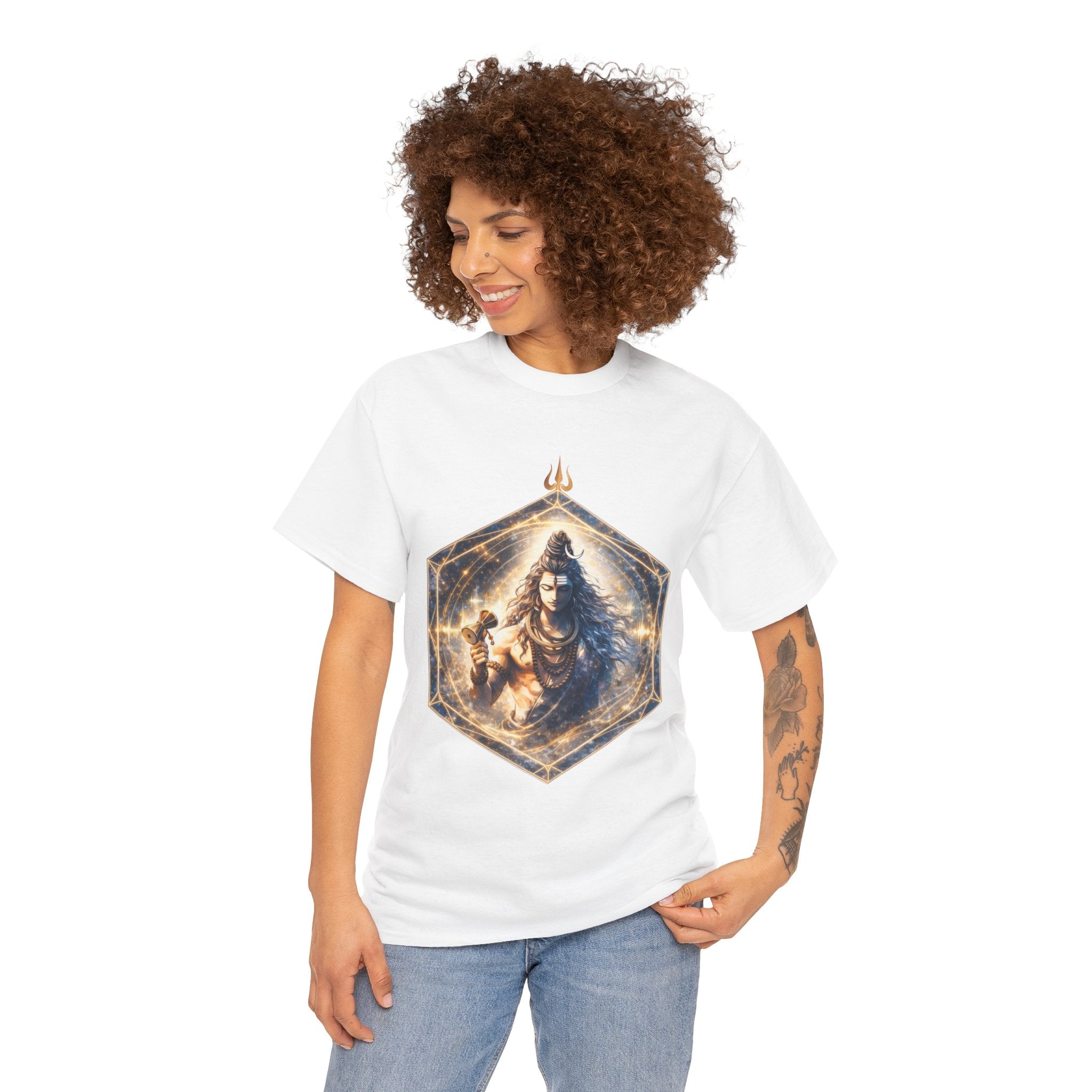 Shiva Damaru T-Shirt - Om Sound, Vibration & Spiritual Energy Tee