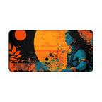 Shiva Sunset Desk Mat — Meditative Blue Lord Shiva Office Mouse Pad