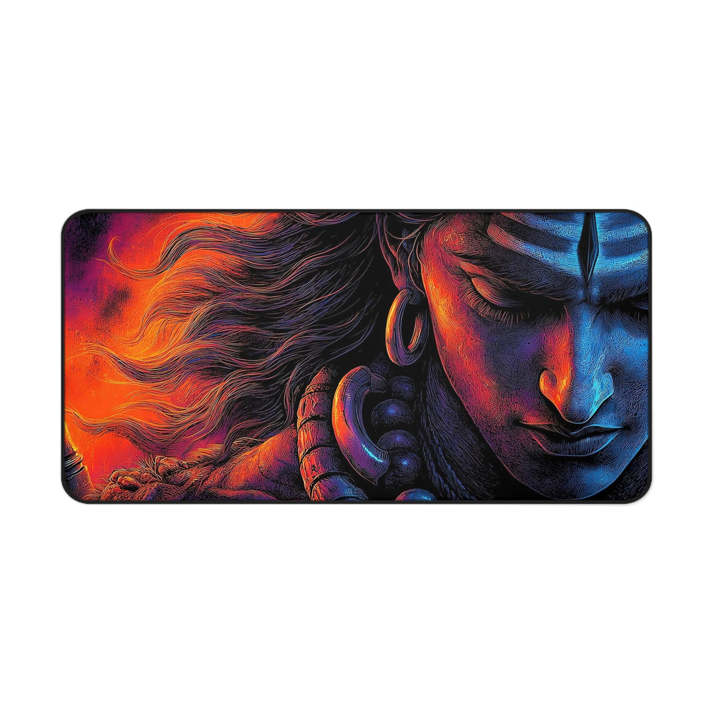 Shiva Desk Mat — Vibrant Meditative Office Mouse Pad