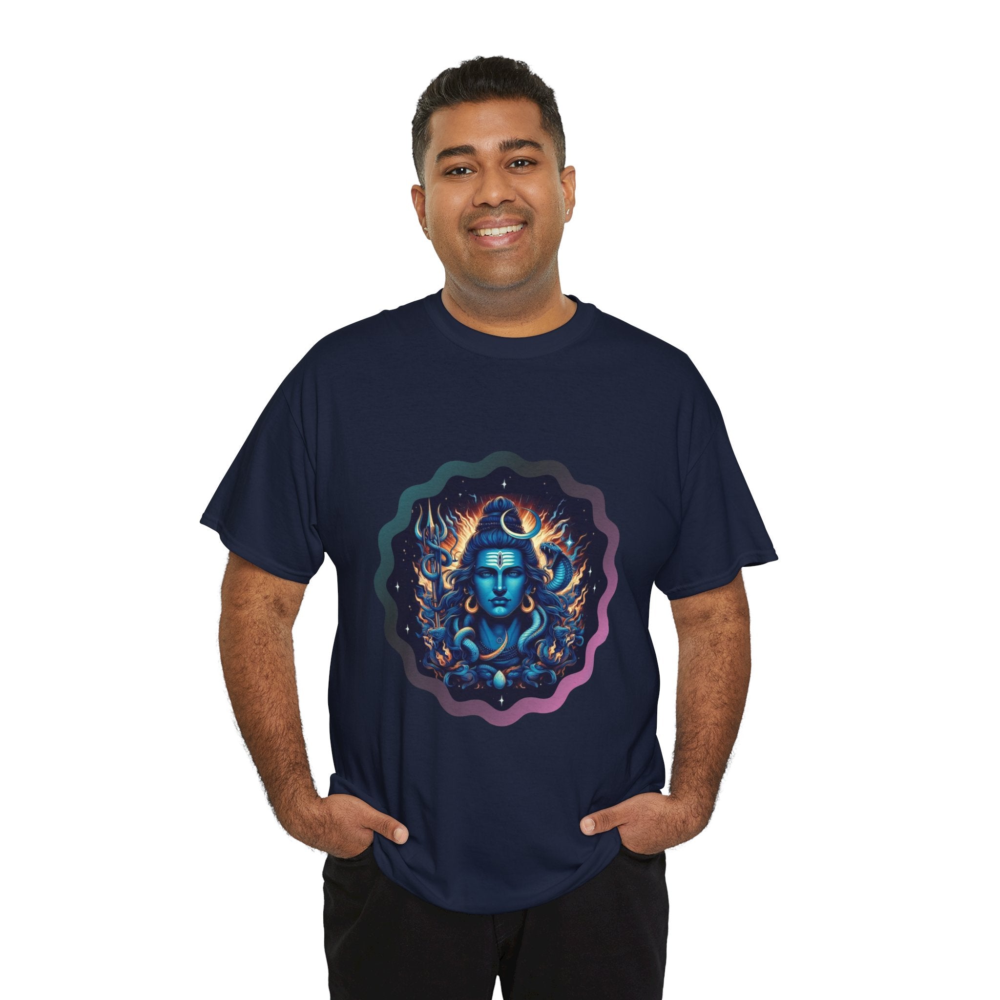 Lord Shiva Flame Graphic T-Shirt